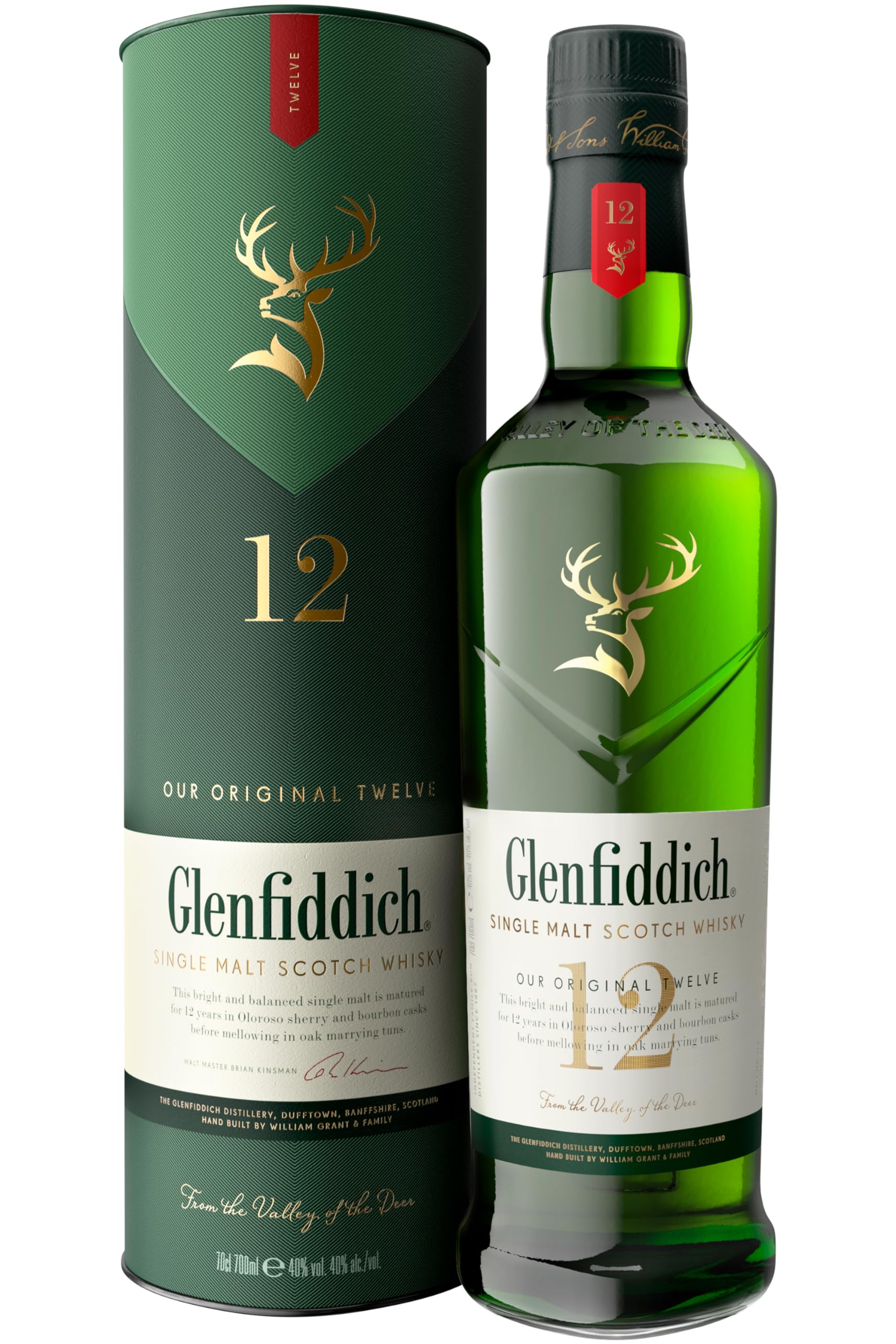 Glenfiddich OUR ORIGINAL TWELVE 12 Years Old Single Malt Scotch Whisky — Piscosaveur