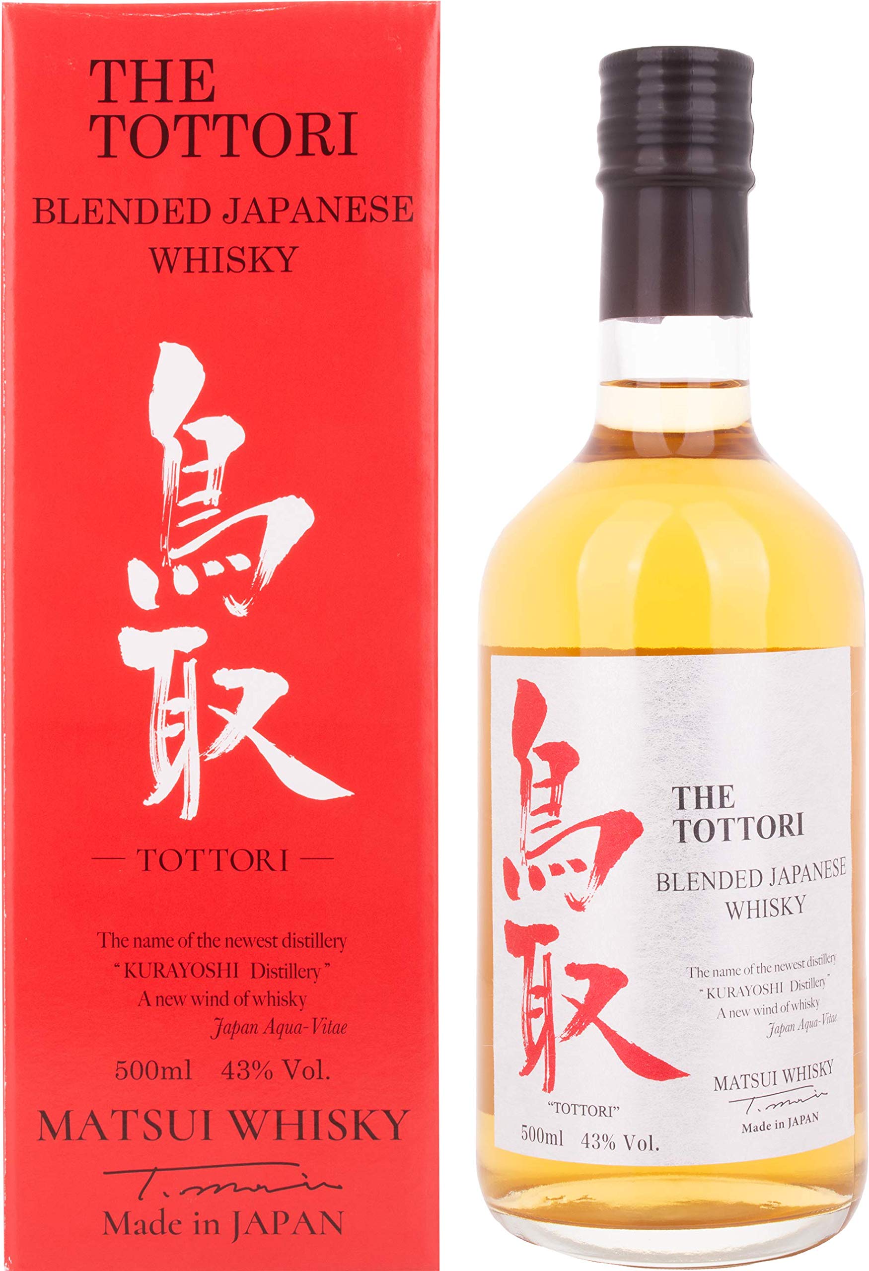 Matsui Whisky THE TOTTORI Blended Japanese Whisky 43% Vol. 0,5l en boîte cadeau
