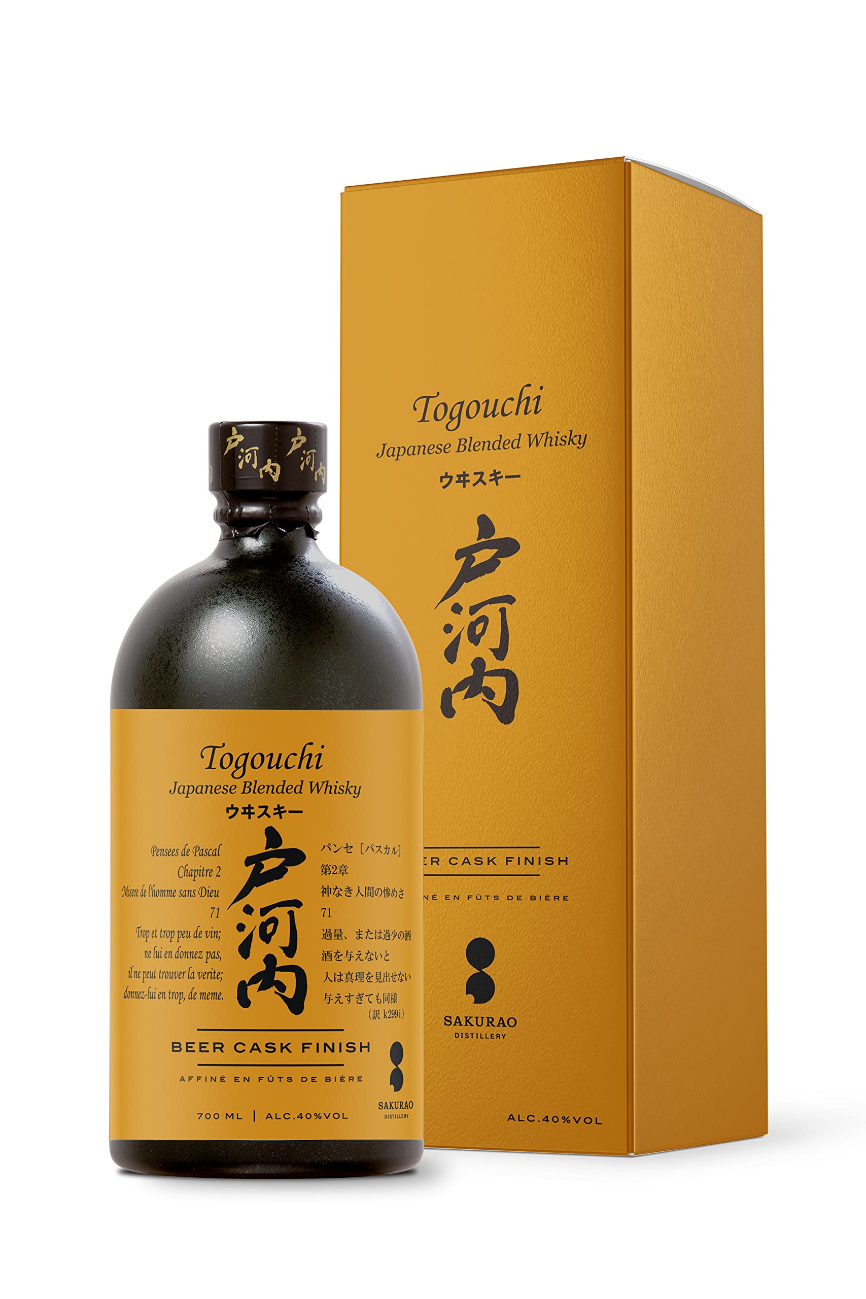 Togouchi Japanese Blended Whisky Beer Cask Finish 40% Vol. 0,7l en boî — Piscosaveur