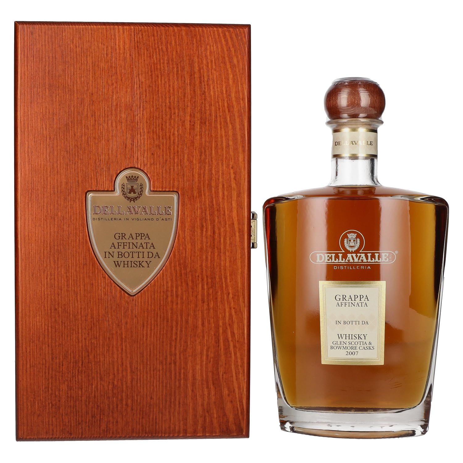 Dellavalle Grappa Affinata in botti da WHISKY Glen Scotia & Bowmore Ca — Piscosaveur