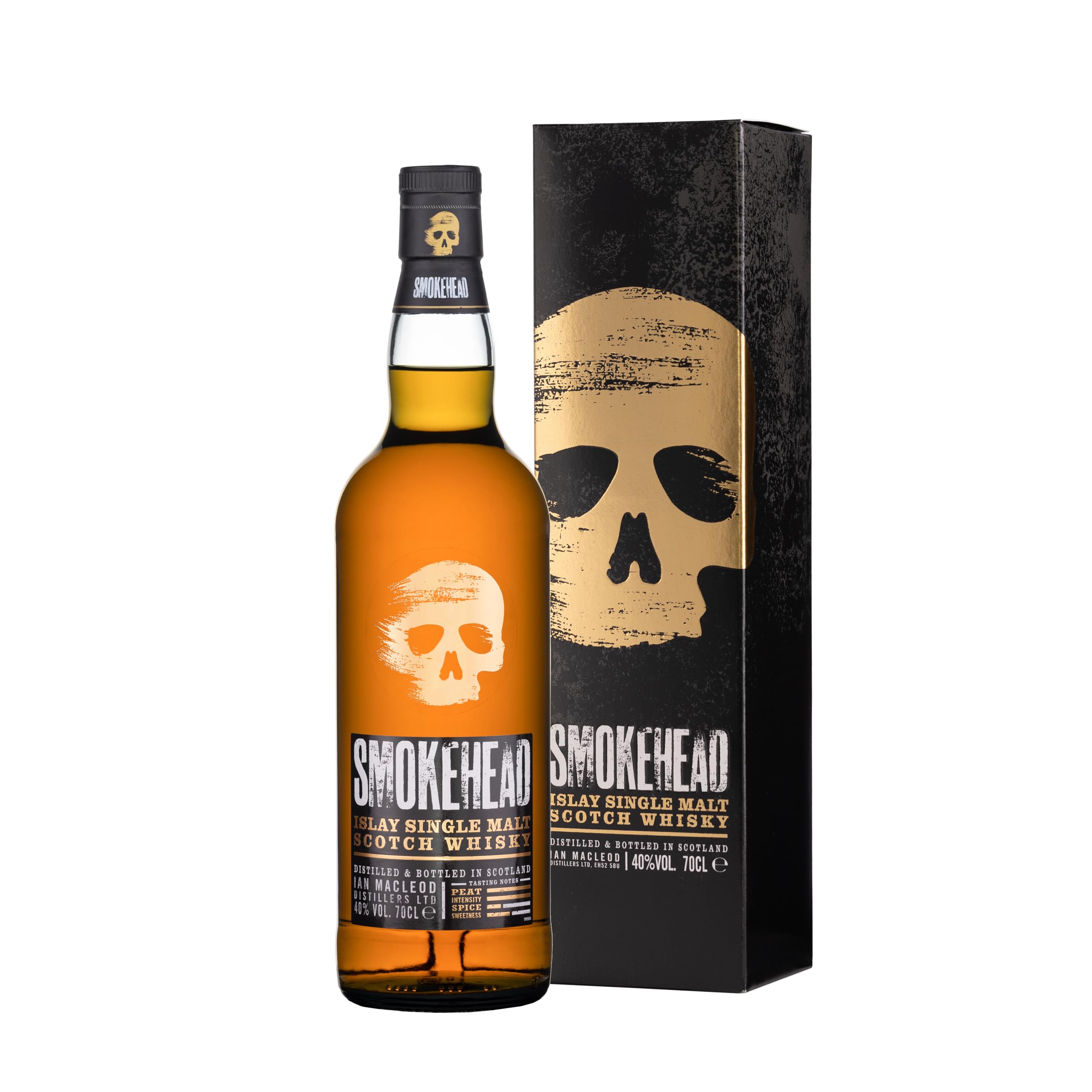 Smokehead Islay Single Malt Scotch Whisky 40% Vol. 0,7l en boîte cadea — Piscosaveur