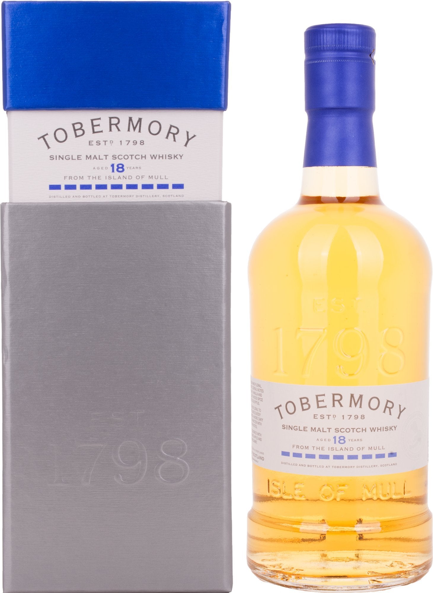 Tobermory 18 Years Old BOURBON FINISH 46,3% Vol. 0,7l en boîte cadeau — Piscosaveur