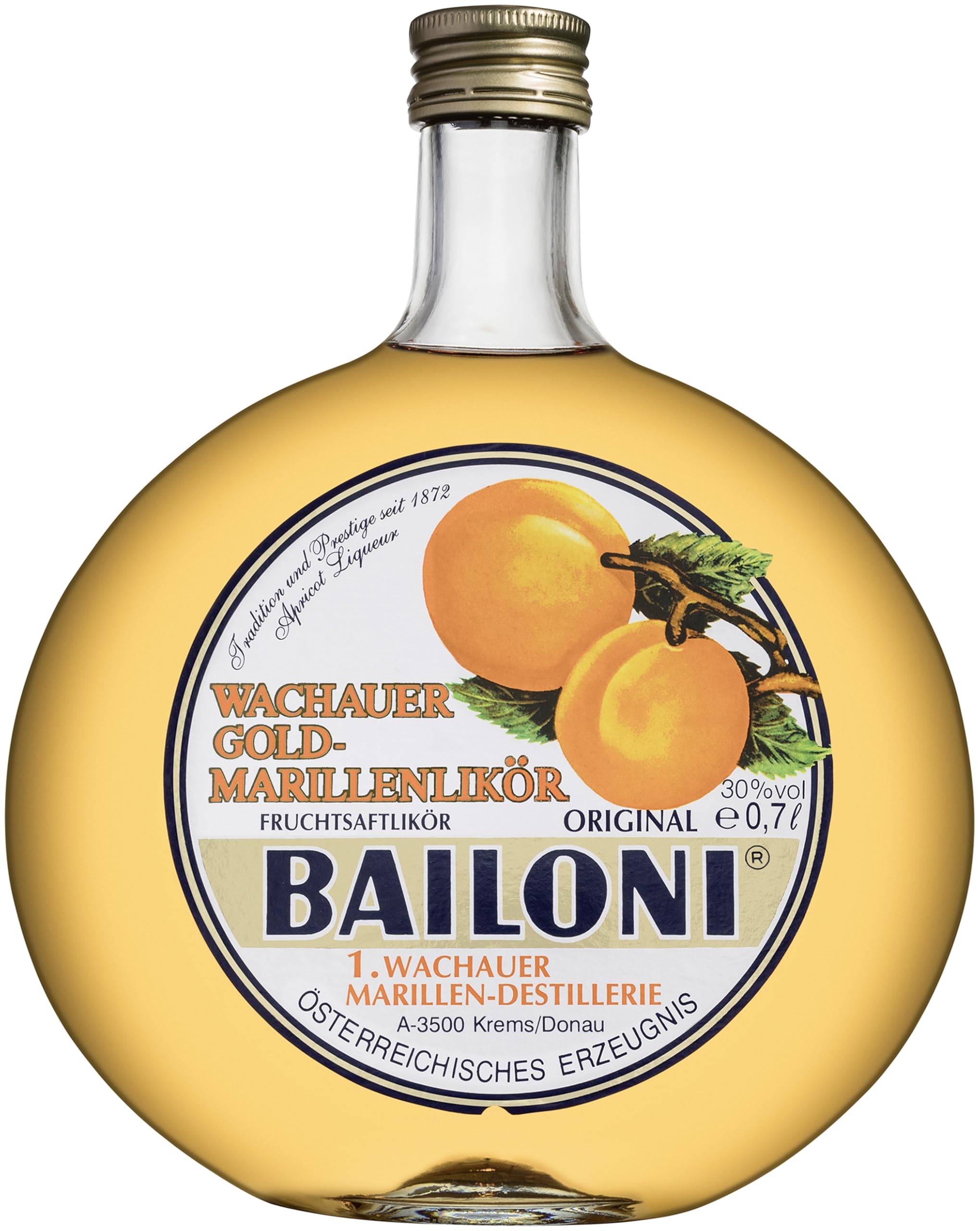 Bailoni Wachauer Gold-Marillenlikör 30% Vol. 0,7l — Spiritueux — Piscosaveur