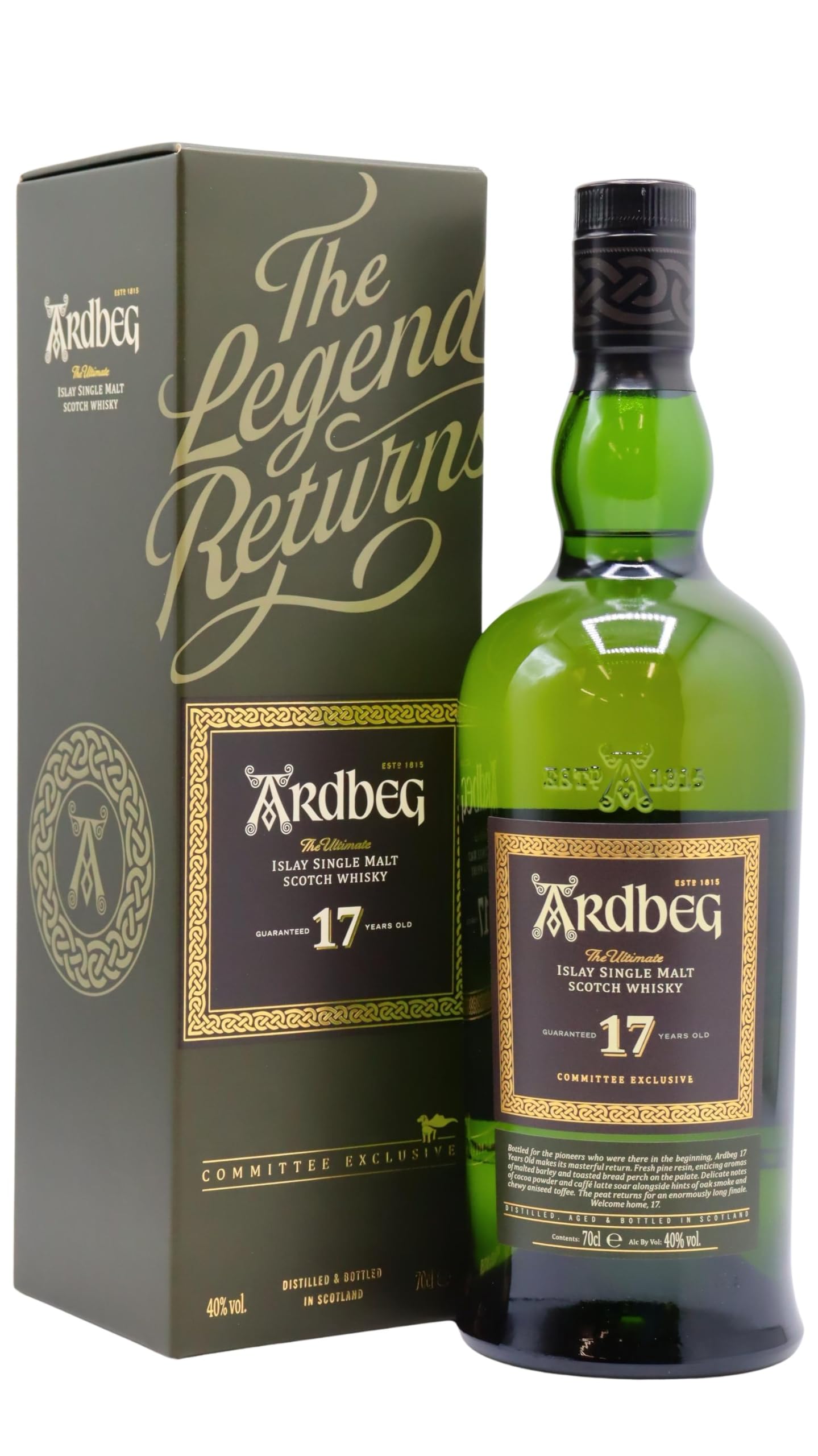 Ardbeg 17 Years Old The Ultimate Committee Exclusive Islay Single Malt 40% Vol. 0,7l en boîte cadeau