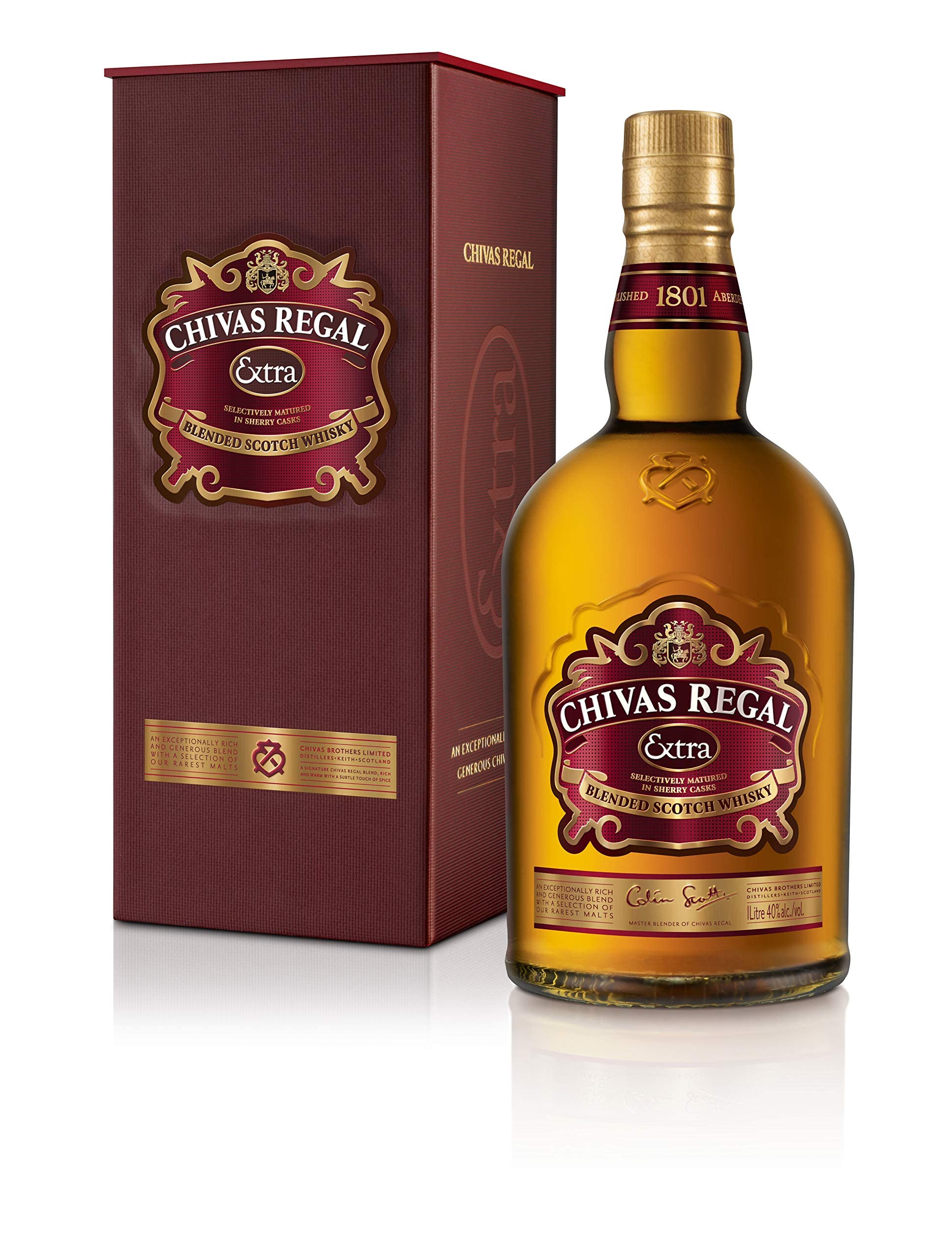 Chivas Regal EXTRA 13 Years Old OLOROSO SHERRY CASKS Finish 40% Vol. 0,7l en boîte cadeau