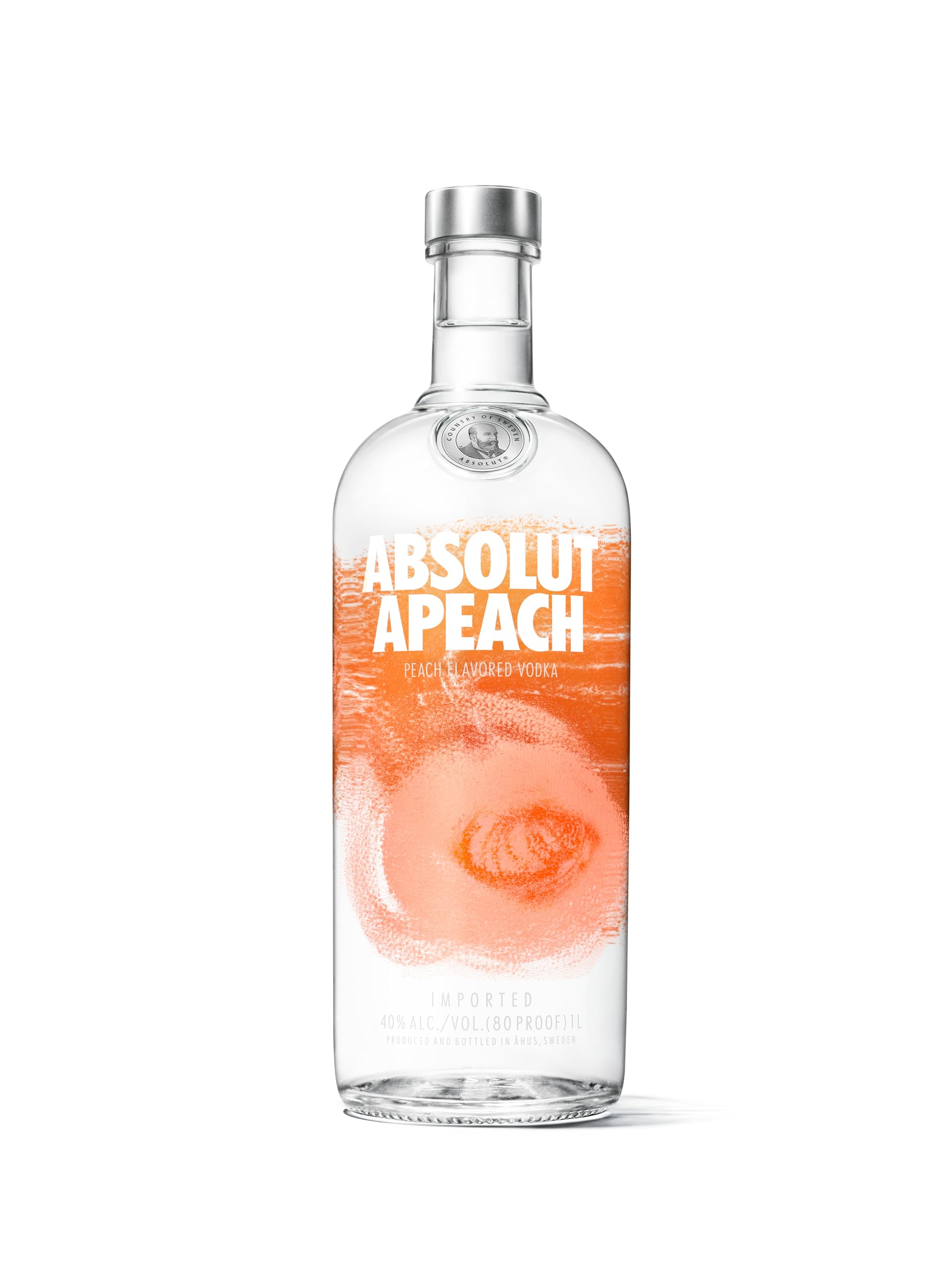 Absolut Peach Flavored Vodka 38% Vol. 1l
