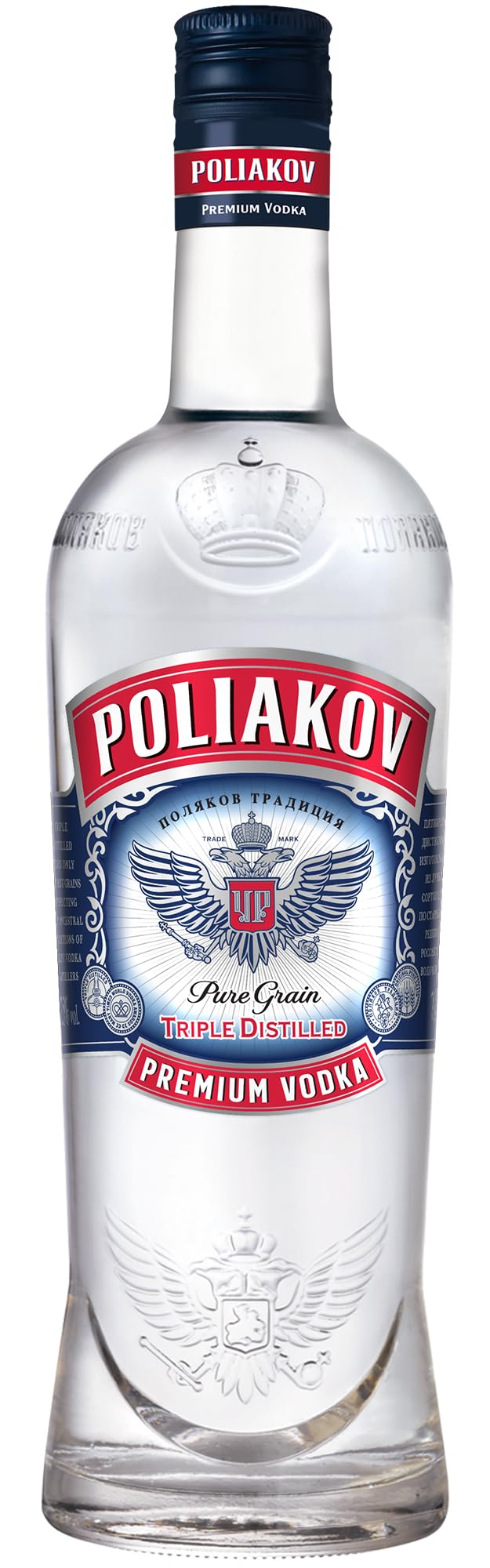 Poliakov Triple Distilled Premium Vodka 37,5% Vol. 0,7l — Piscosaveur
