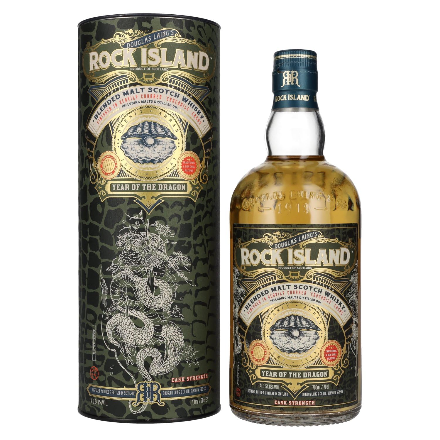 Douglas Laing ROCK ISLAND Year of the Dragon Blended Malt 54,8% Vol. 0 — Piscosaveur