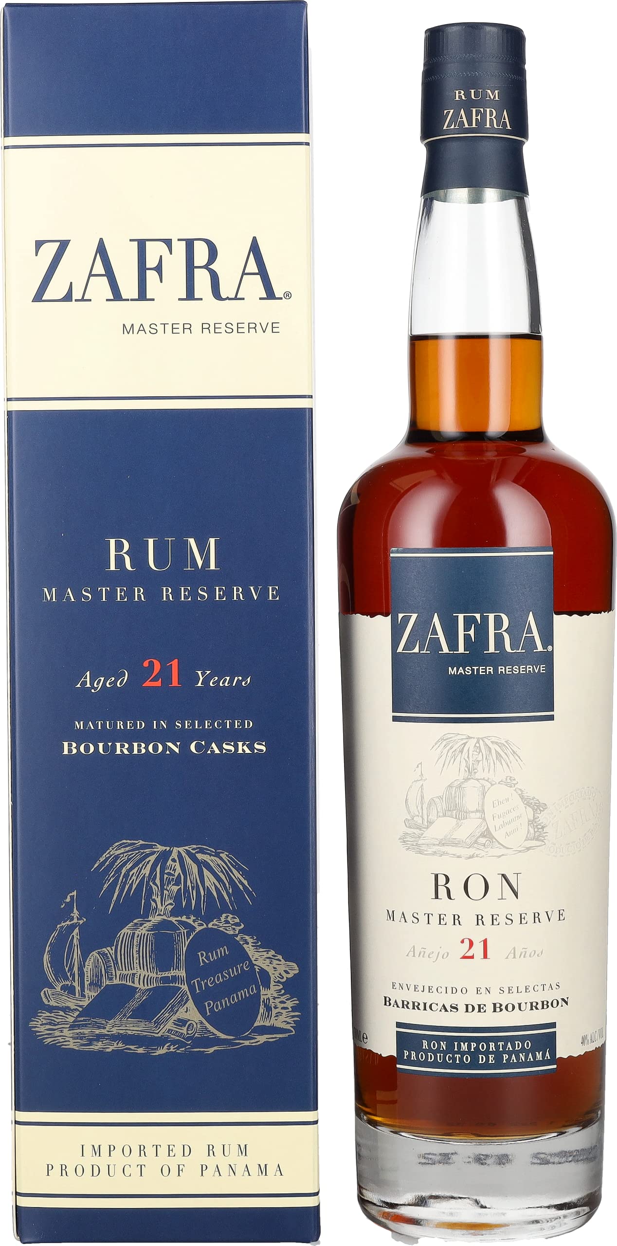 Zafra Añejo 21 Años Ron Master Reserve 40% Vol. 0,7l en boîte cadeau
