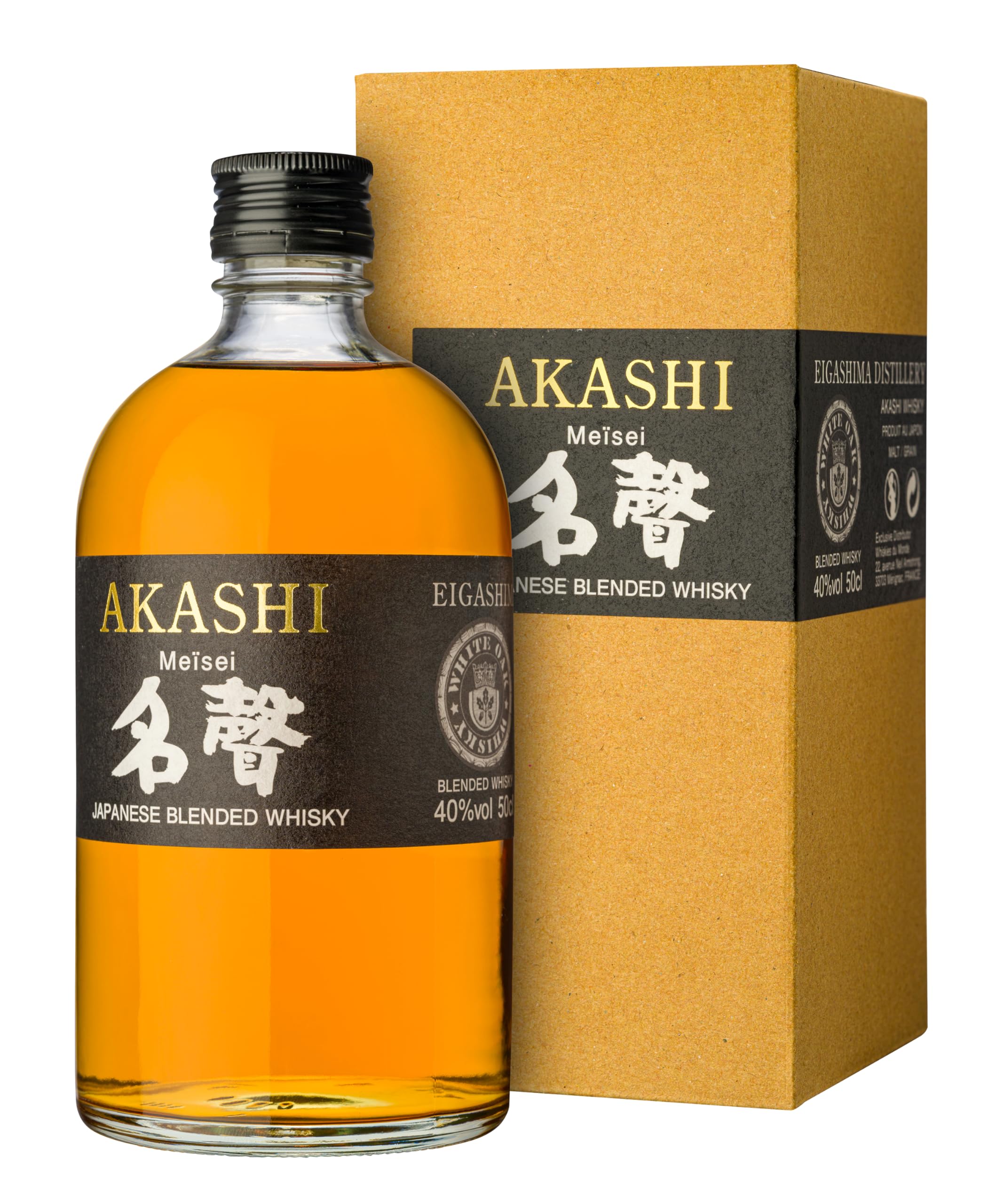 AKASHI Meïsei Blended Whisky 40% Vol. 0,5l en boîte cadeau