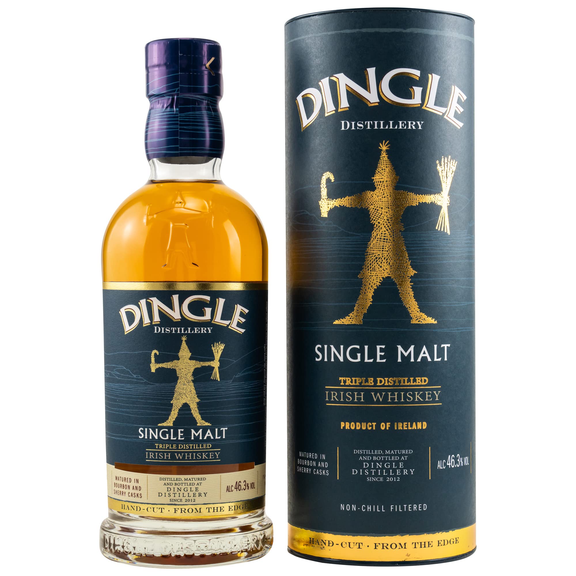 Dingle Single Malt Irish Whiskey Triple Distilled 46,3% Vol. 0,7l en b — Piscosaveur