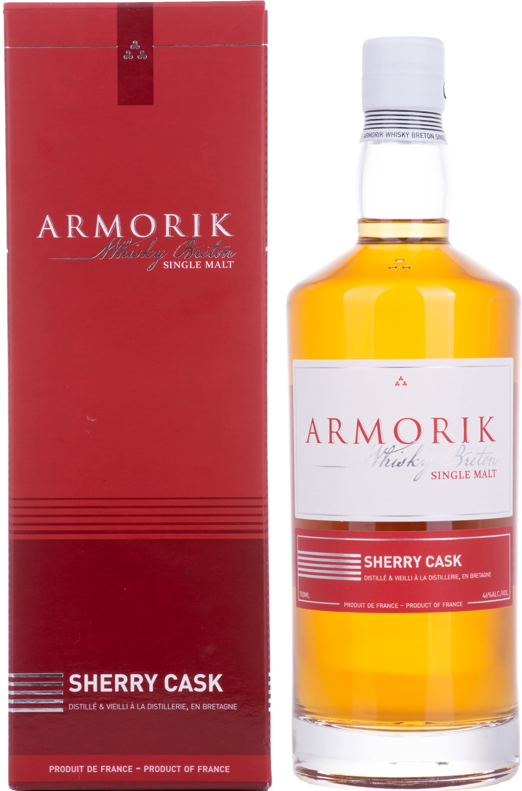 Armorik SHERRY CASK Whisky Breton Single Malt 46% Vol. 0,7l en boîte cadeau