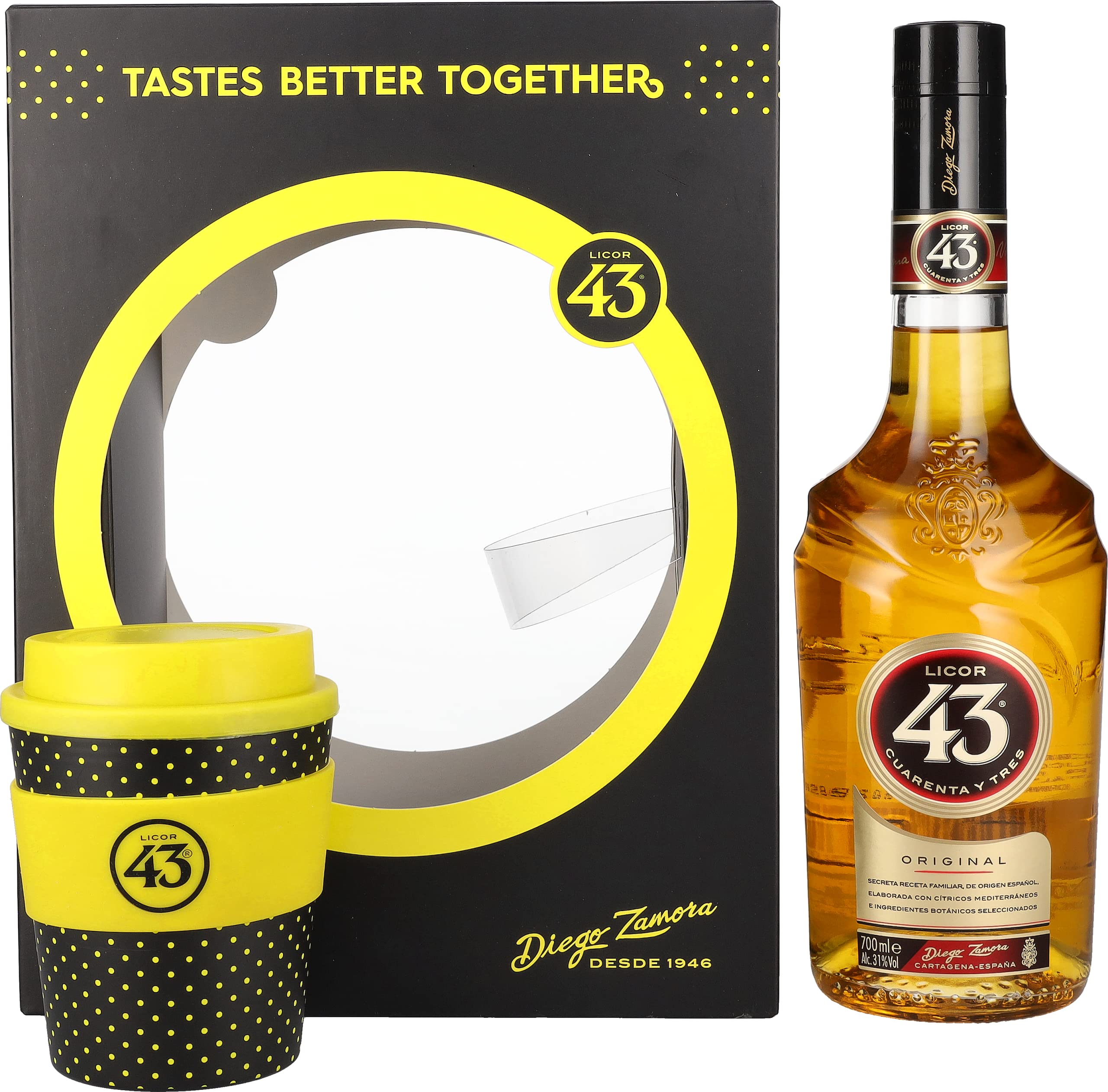 Licor 43 CUARENTA Y TRES ORIGINAL 31% Vol. 0,7l en boîte cadeau avec C — Piscosaveur