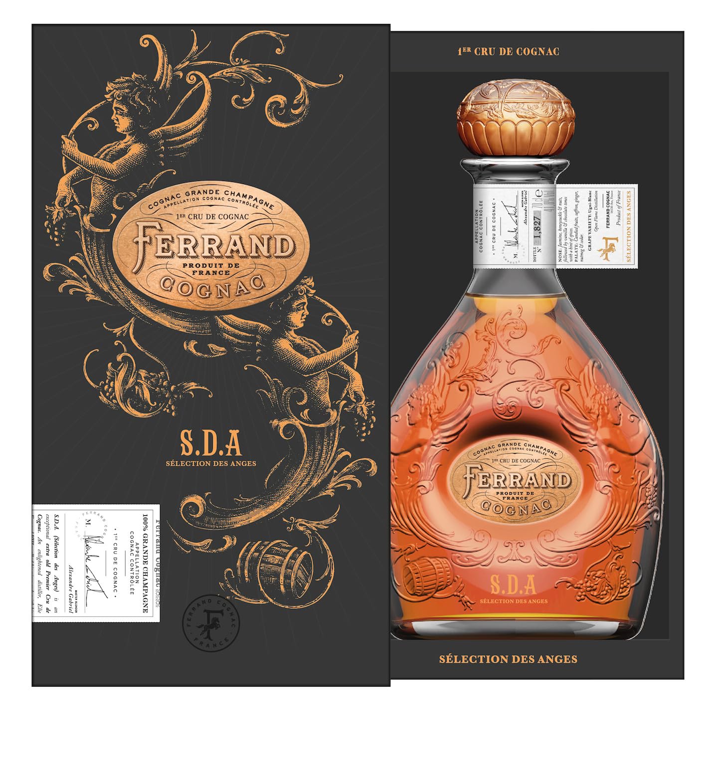 Cognac Ferrand Sélection des Anges Grande Champagne 1er Cru de Cognac 41,8% Vol. 0,7l en boîte cadeau