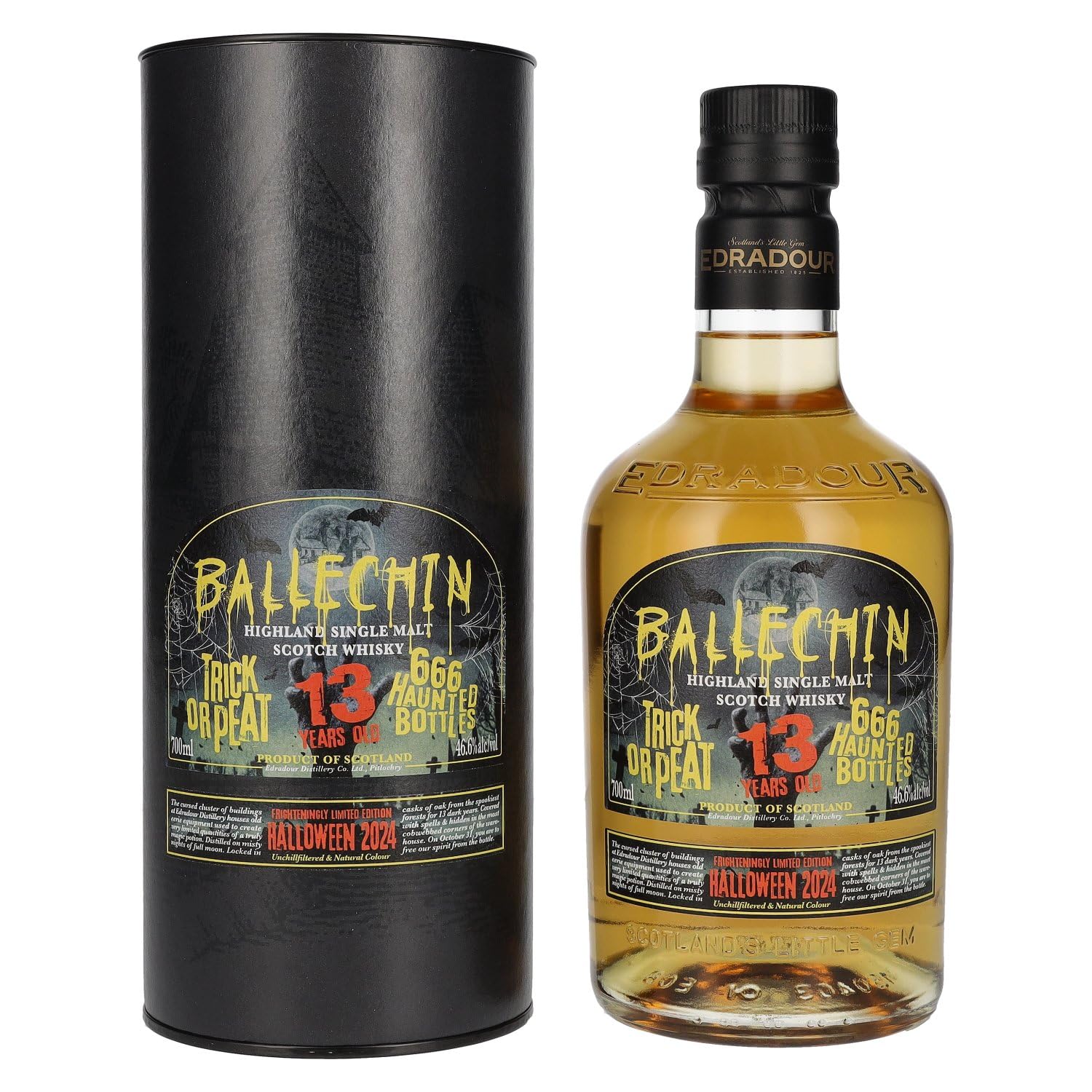 Edradour Ballechin 13 Years Old Trick Or Peat Halloween Limited Editio — Piscosaveur