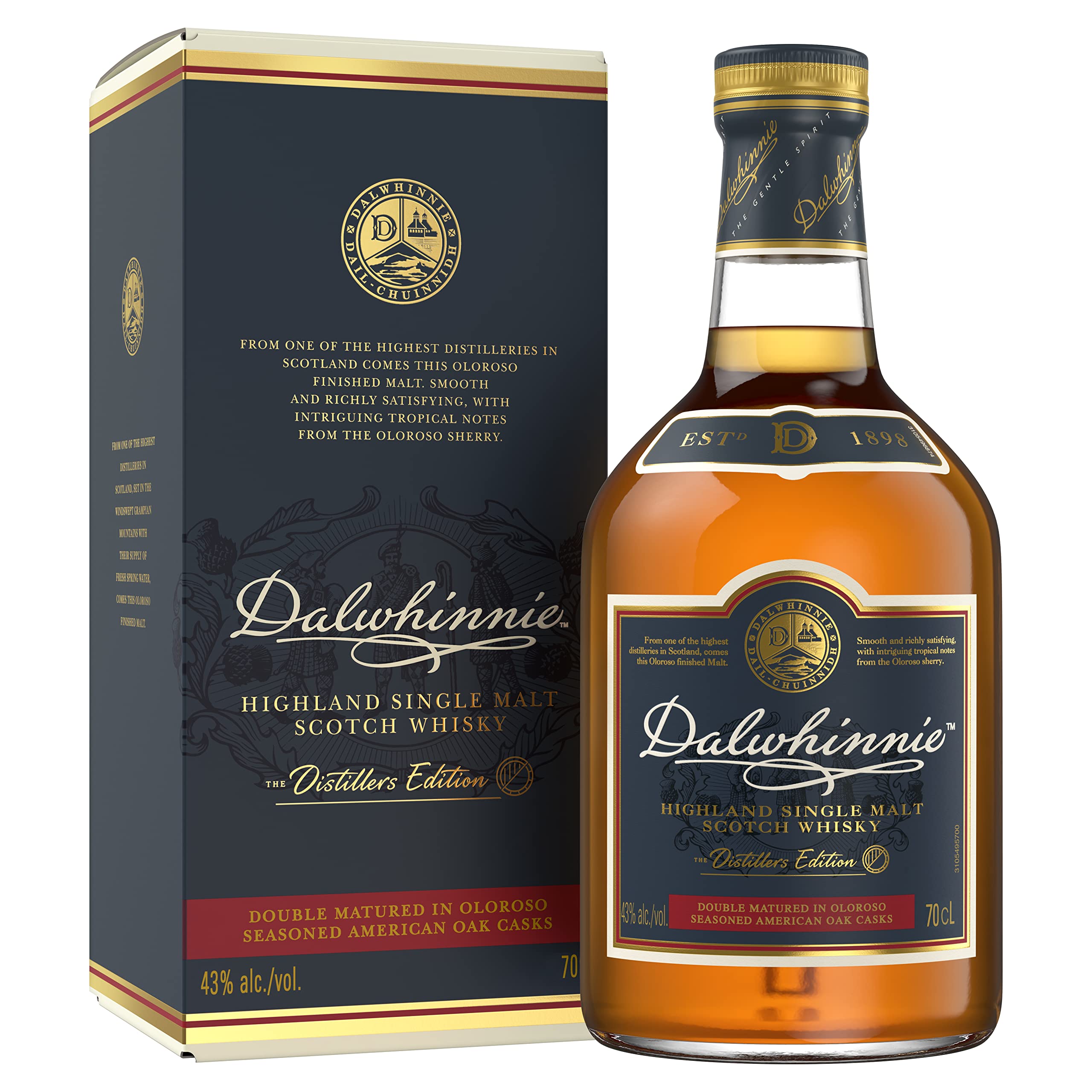 Dalwhinnie The Distillers Edition Double Matured 43% Vol. 0,7l en boîte cadeau