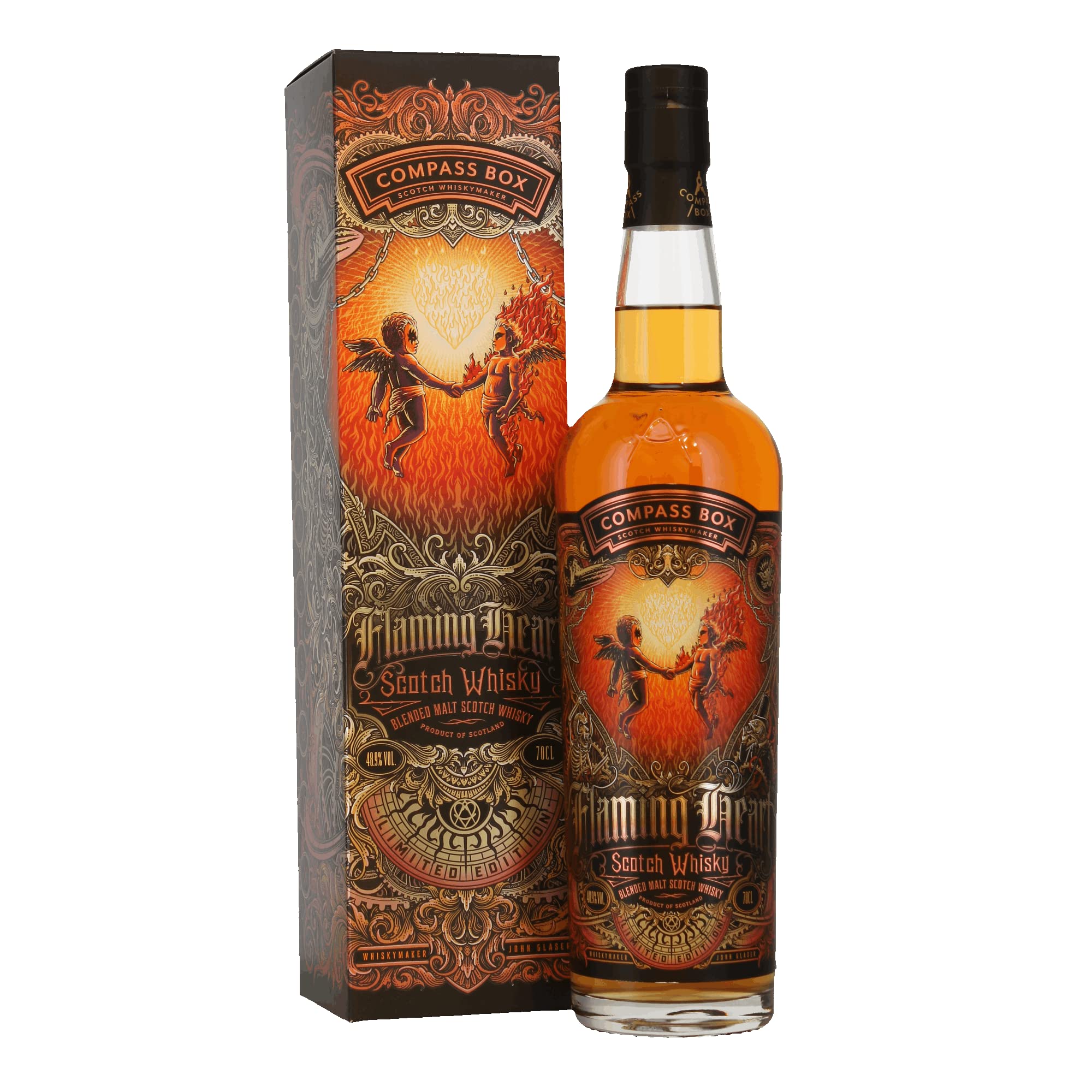 Compass Box FLAMING HEART Blended Malt Limited Edition 2022 48,9% Vol. — Piscosaveur