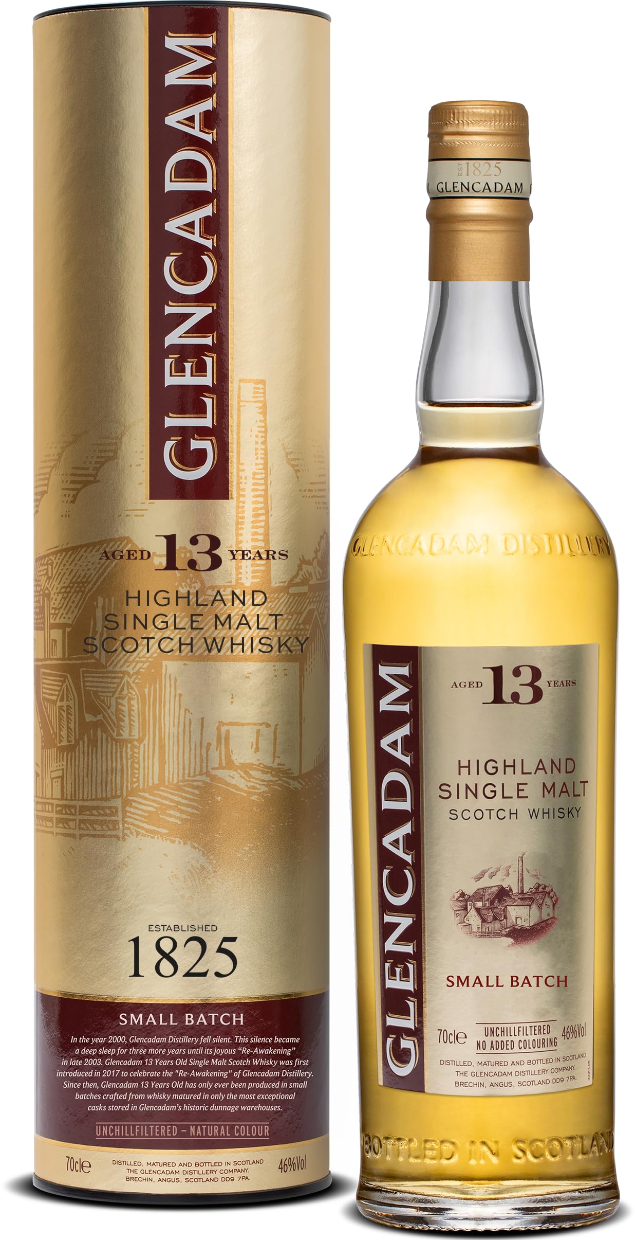 Glencadam 13 Years Old SMALL BATCH Highland Single Malt Scotch 46% Vol — Piscosaveur