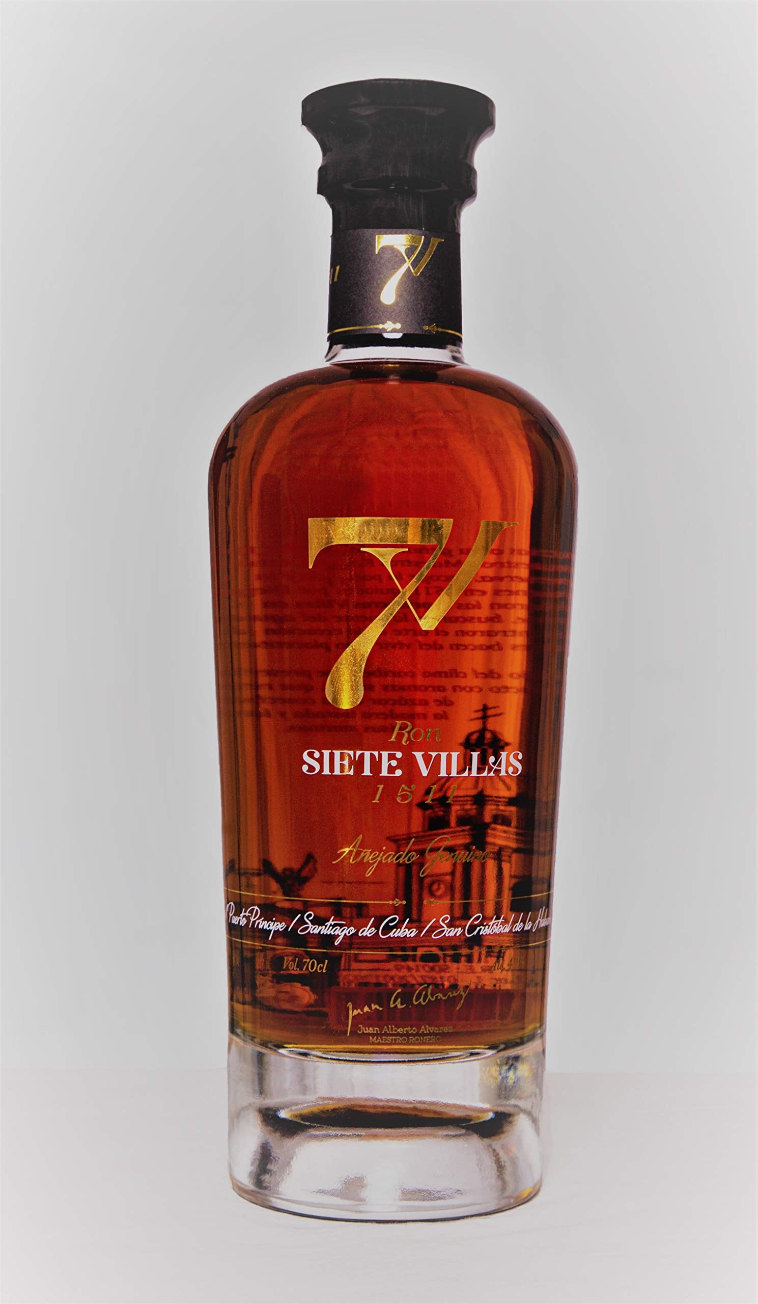 Ron 7 Siete Villas 1511 Añejado Genuino Rum 40% Vol. 0,7l — Piscosaveur