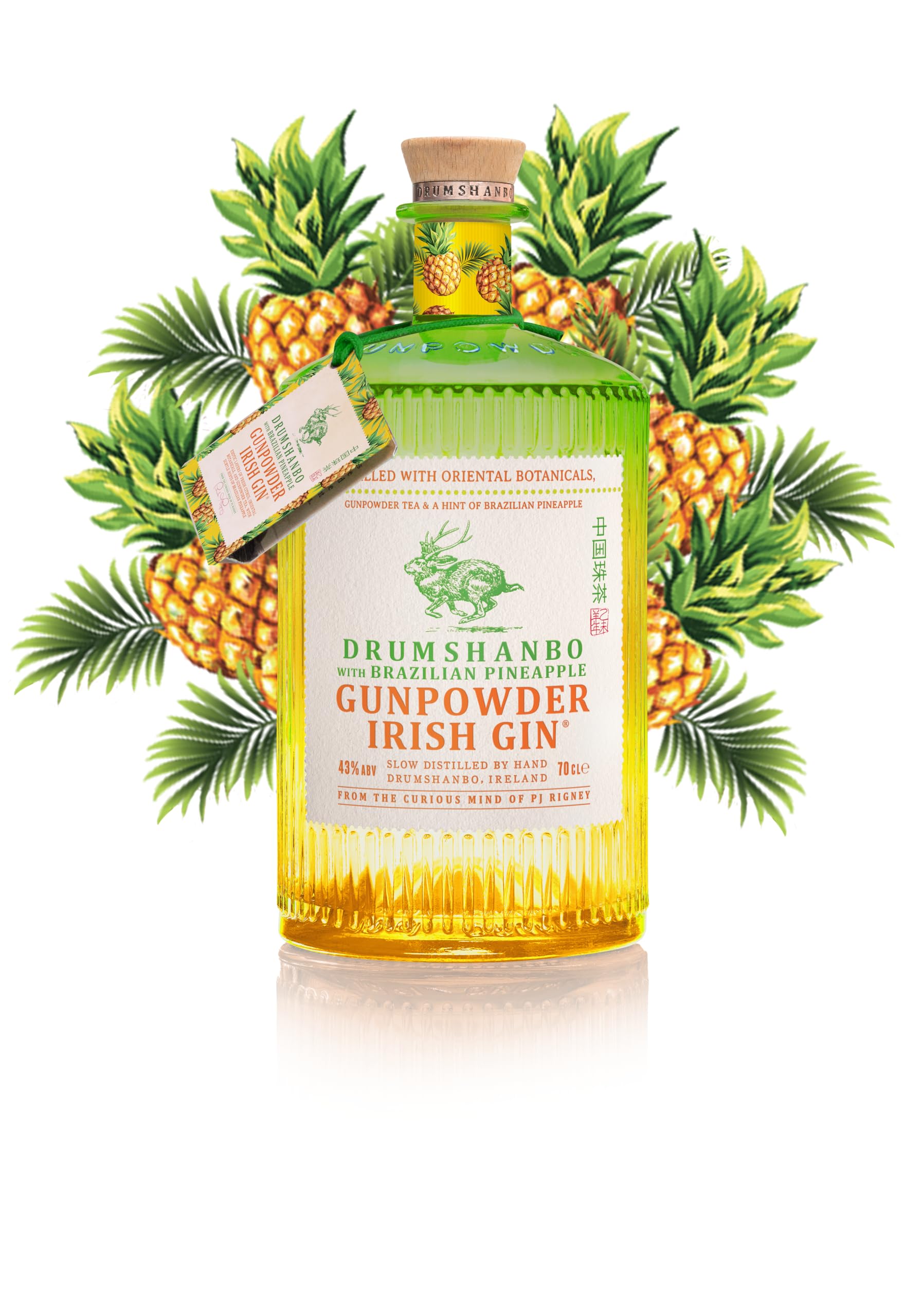 Drumshanbo Gunpowder Irish Gin with Brazilian Pineapple 43% Vol. 0,7l — Piscosaveur