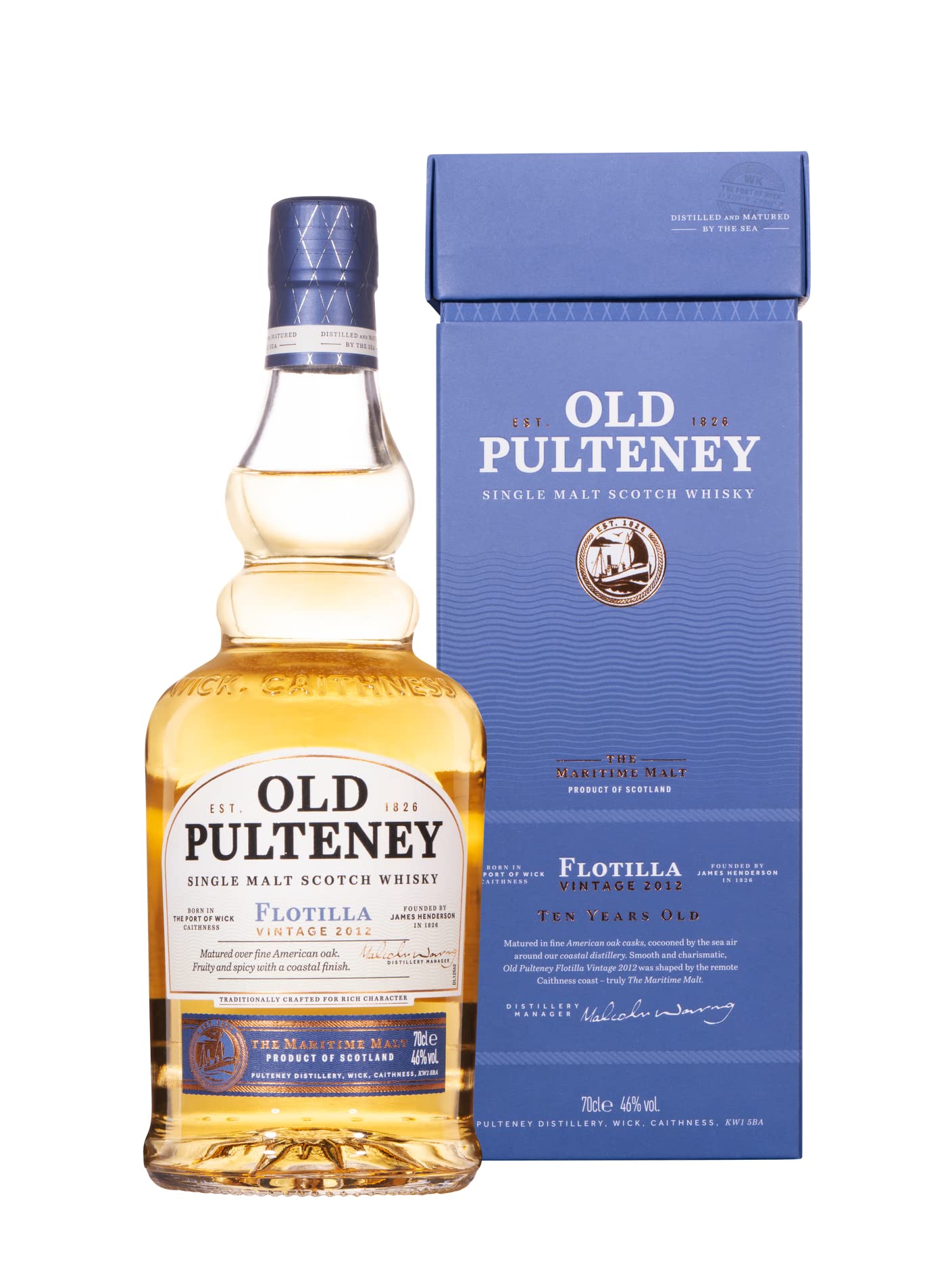 Old Pulteney FLOTILLA 10 Years Old Single Malt VINTAGE 2012 46% Vol. 0 — Piscosaveur