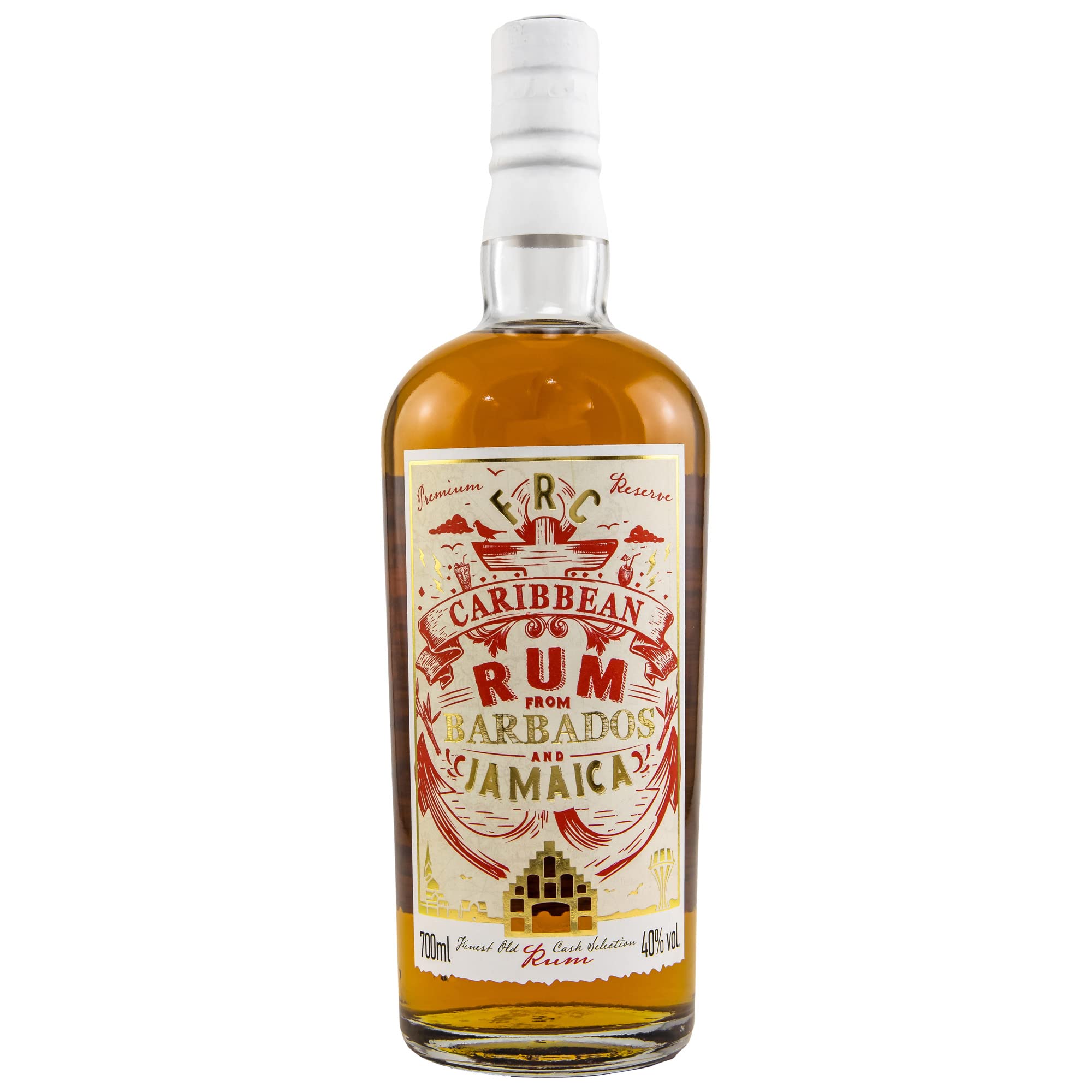 FRC Caribbean Rum from Barbados and Jamaica 40% Vol. 0,7l — Piscosaveur