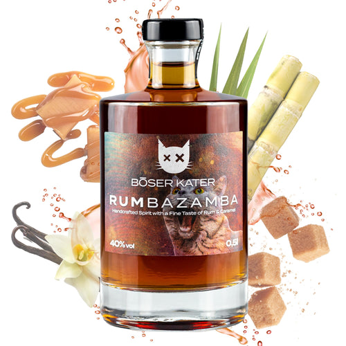 BÖSER KATER RUMbazamba Caramel Toffee Spirit Drink 40% Vol. 0,5l — Piscosaveur