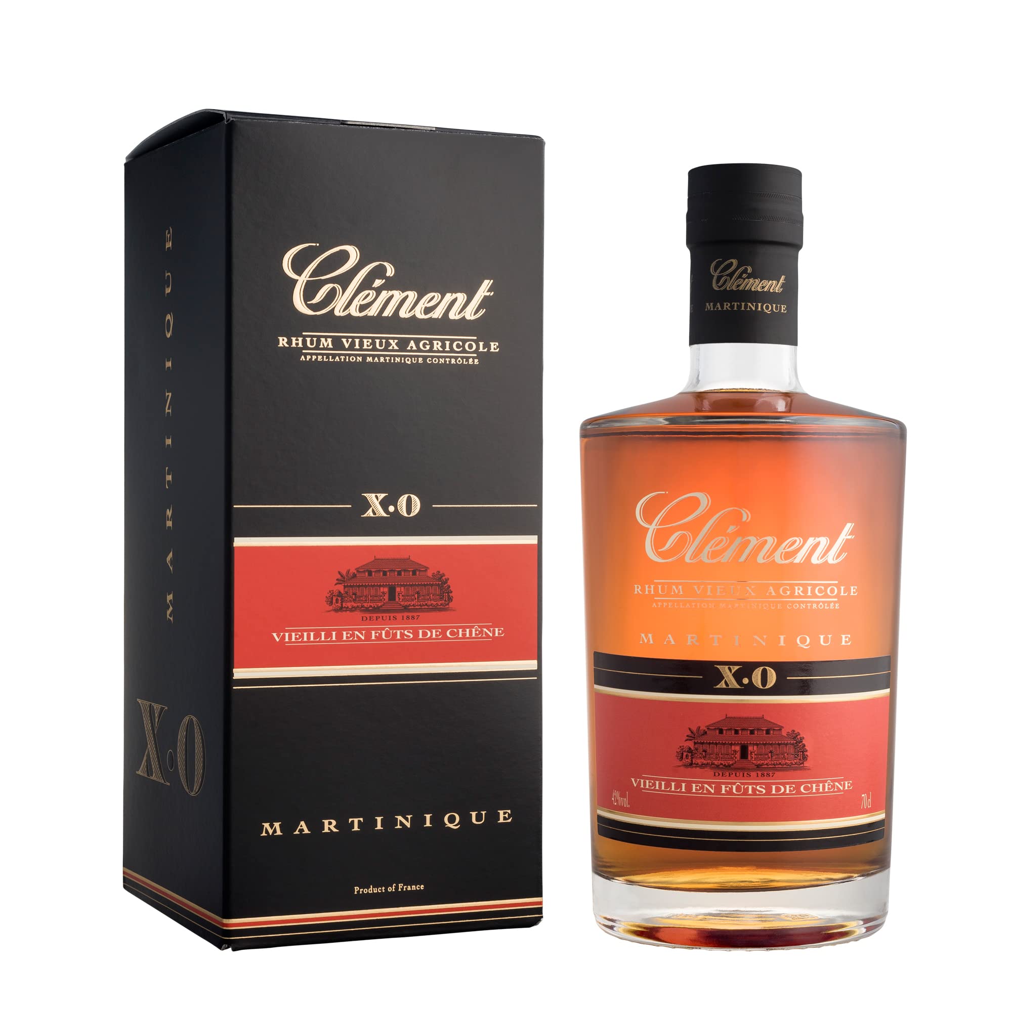 Clément Rhum Vieux Agricole X.O 42% Vol. 0,7l en boîte cadeau — Piscosaveur
