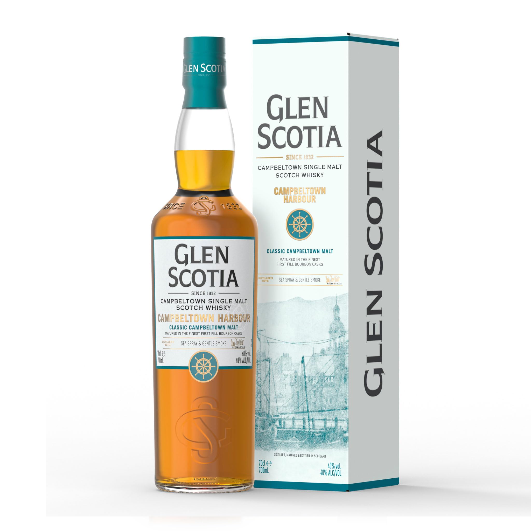 Glen Scotia Campbeltown HARBOUR Single Malt 40% Vol. 0,7l en boîte cad — Piscosaveur