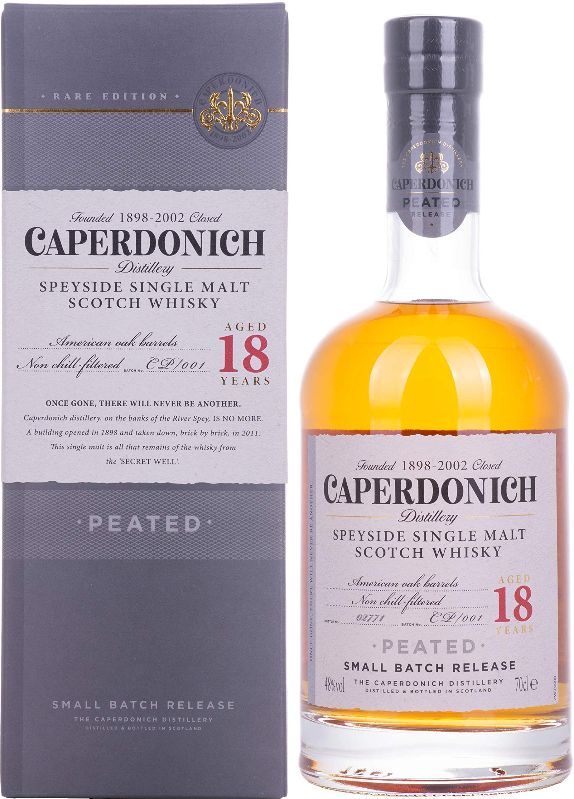 Caperdonich 18 Years Old PEATED Speyside Single Malt Scotch Whisky # 0 — Piscosaveur