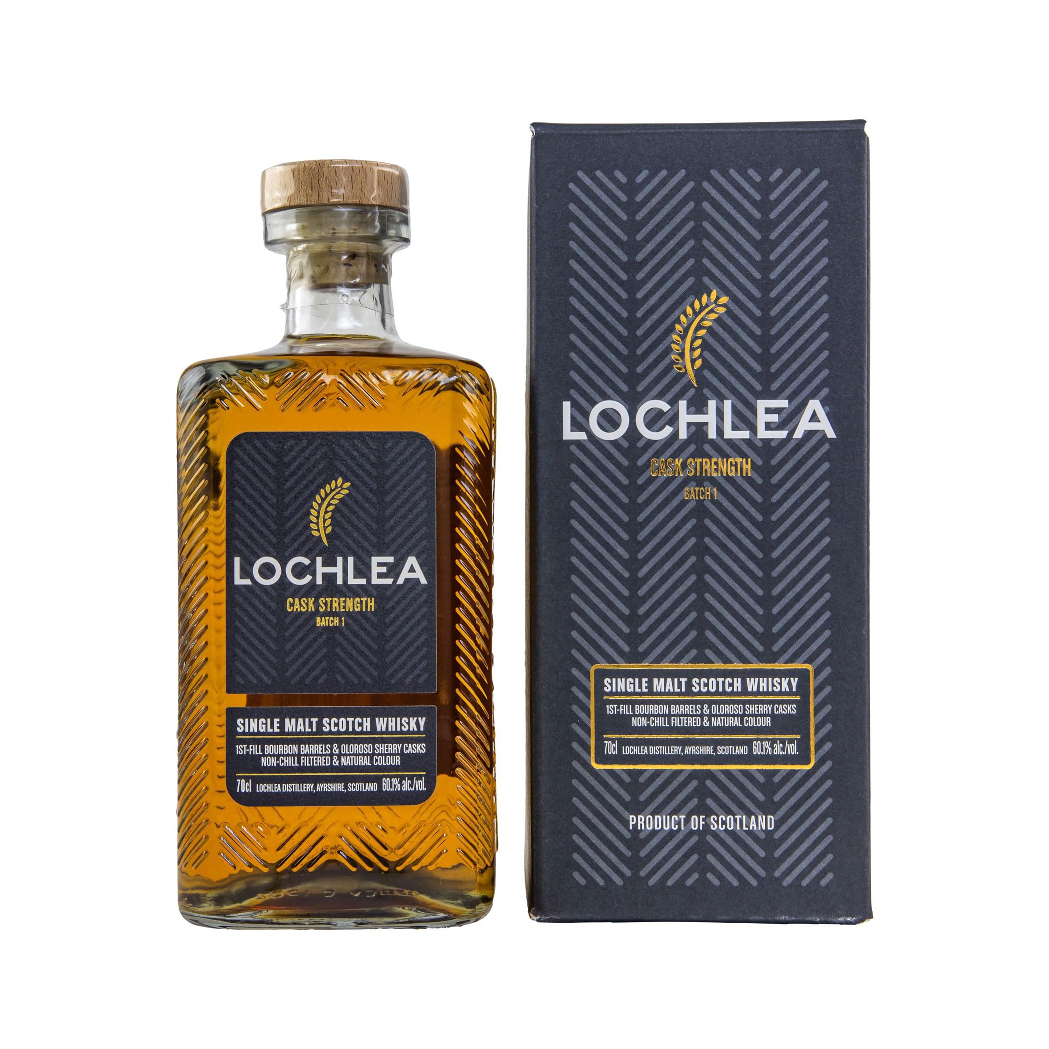 Lochlea CASK STRENGTH Single Malt Whisky Batch 1 60,1% Vol. 0,7l en bo — Piscosaveur