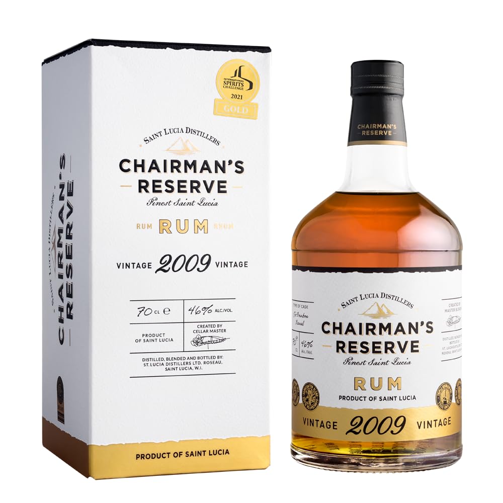 Chairman's Reserve Rum VINTAGE 2009 46% Vol. 0,7l en boîte cadeau — Piscosaveur