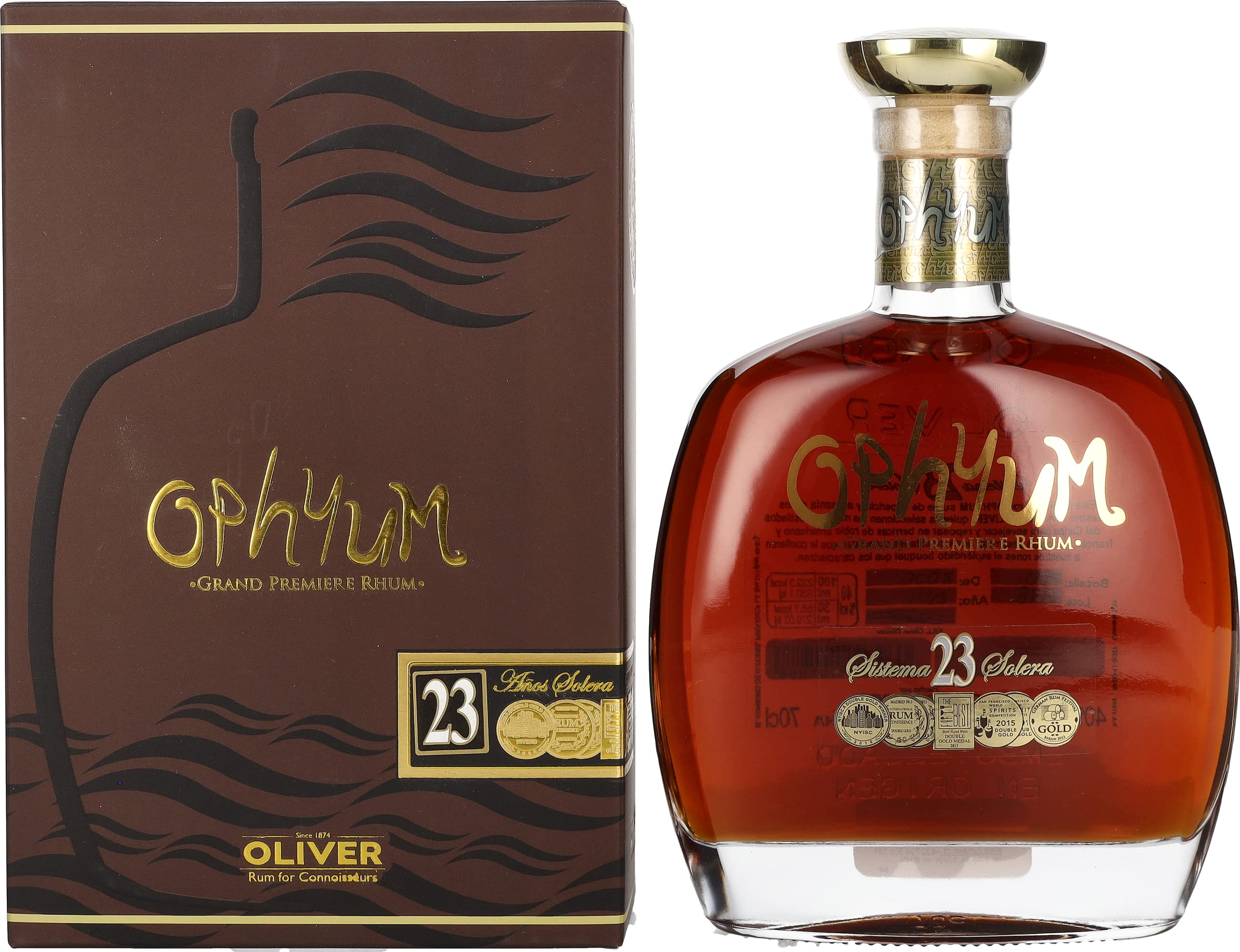 Ophyum 23 Metódo Solera Grand Premiere Rhum 40% Vol. 0,7l en boîte cad — Piscosaveur