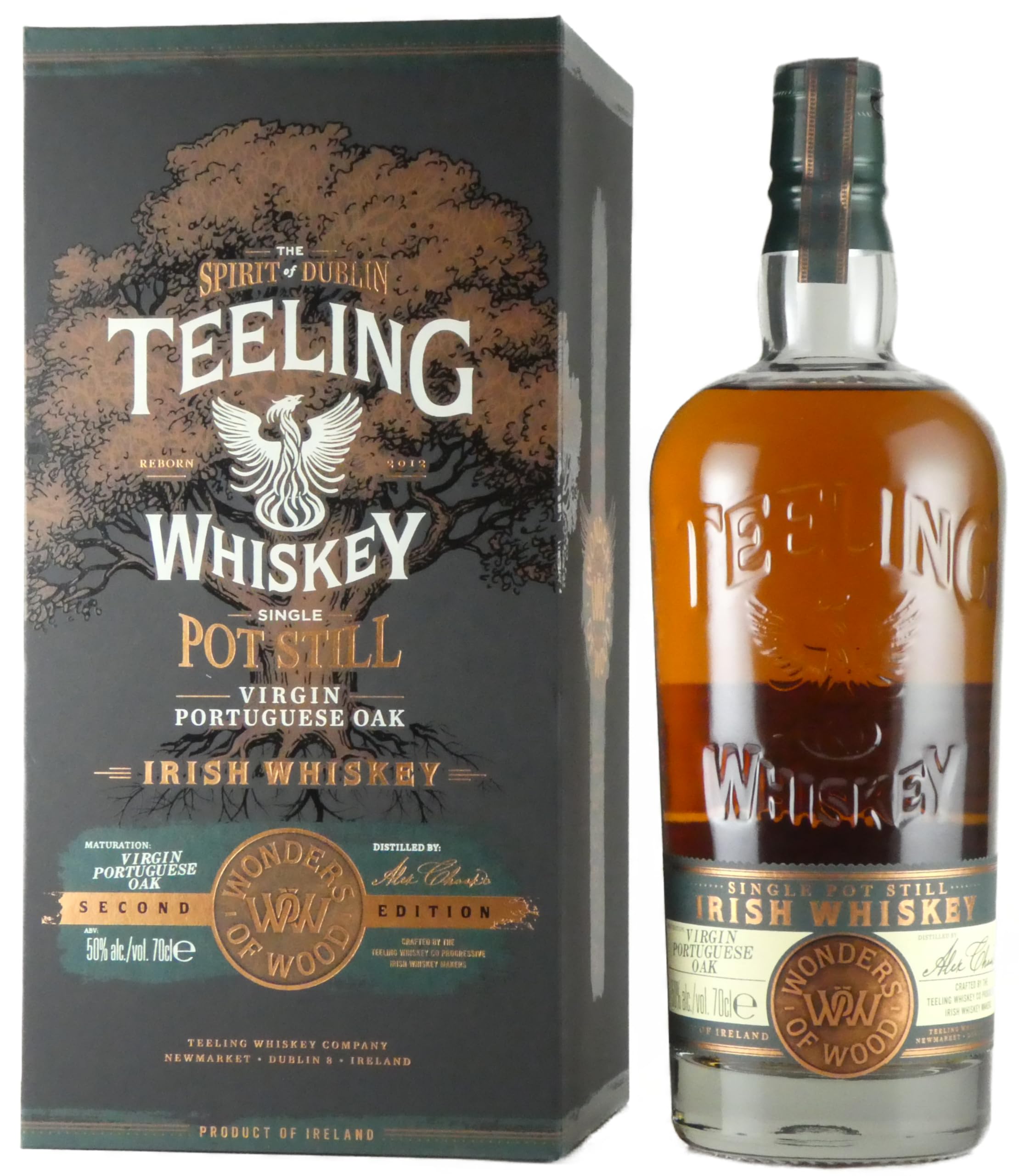 Teeling Whiskey Single Pot Still WONDERS OF WOOD Virgin Portuguese Oak — Piscosaveur