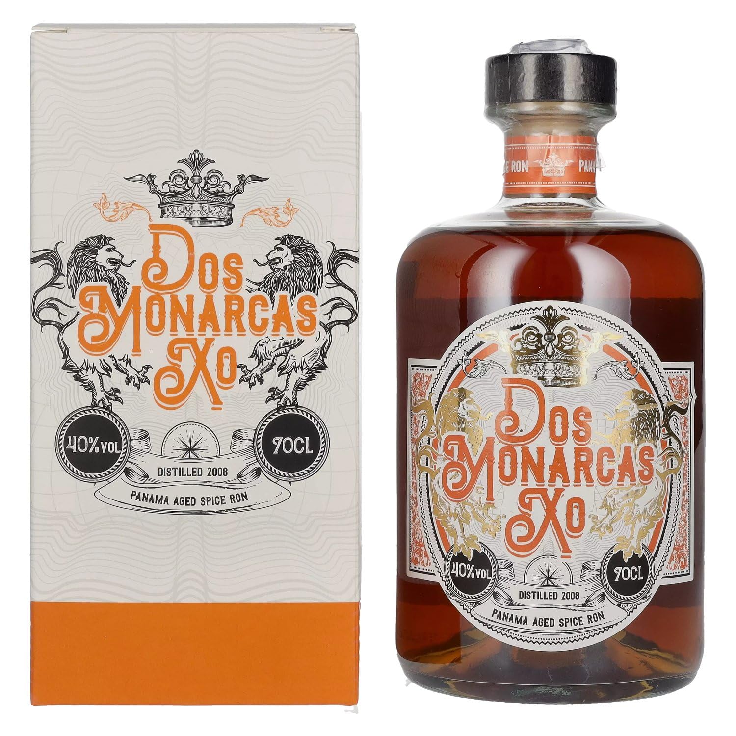 Dos Monarcas XO Panama Aged Spice 40% Vol. 0,7l en boîte cadeau