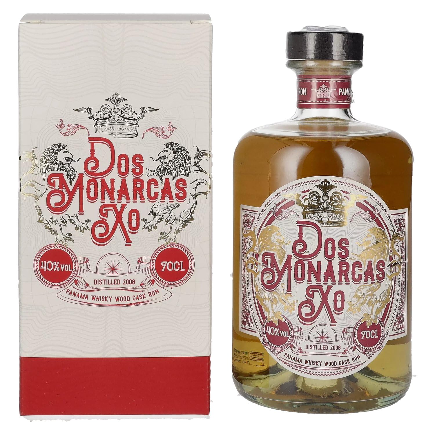 Dos Monarcas XO Panama Whisky Wood Cask Finish Ron 40% Vol. 0,7l en bo — Piscosaveur