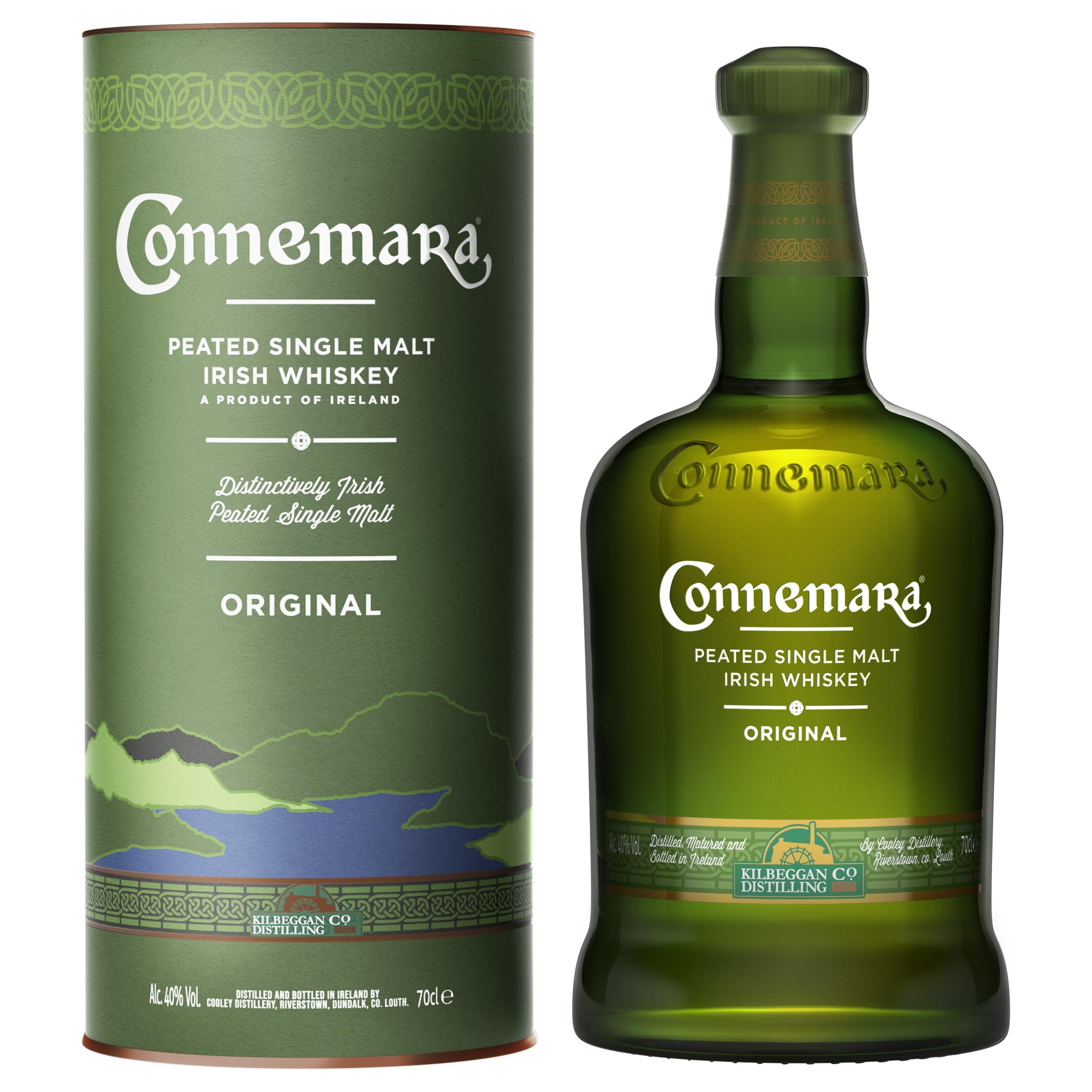 Connemara ORIGINAL Peated Single Malt Irish Whiskey 40% Vol. 0,7l en b — Piscosaveur