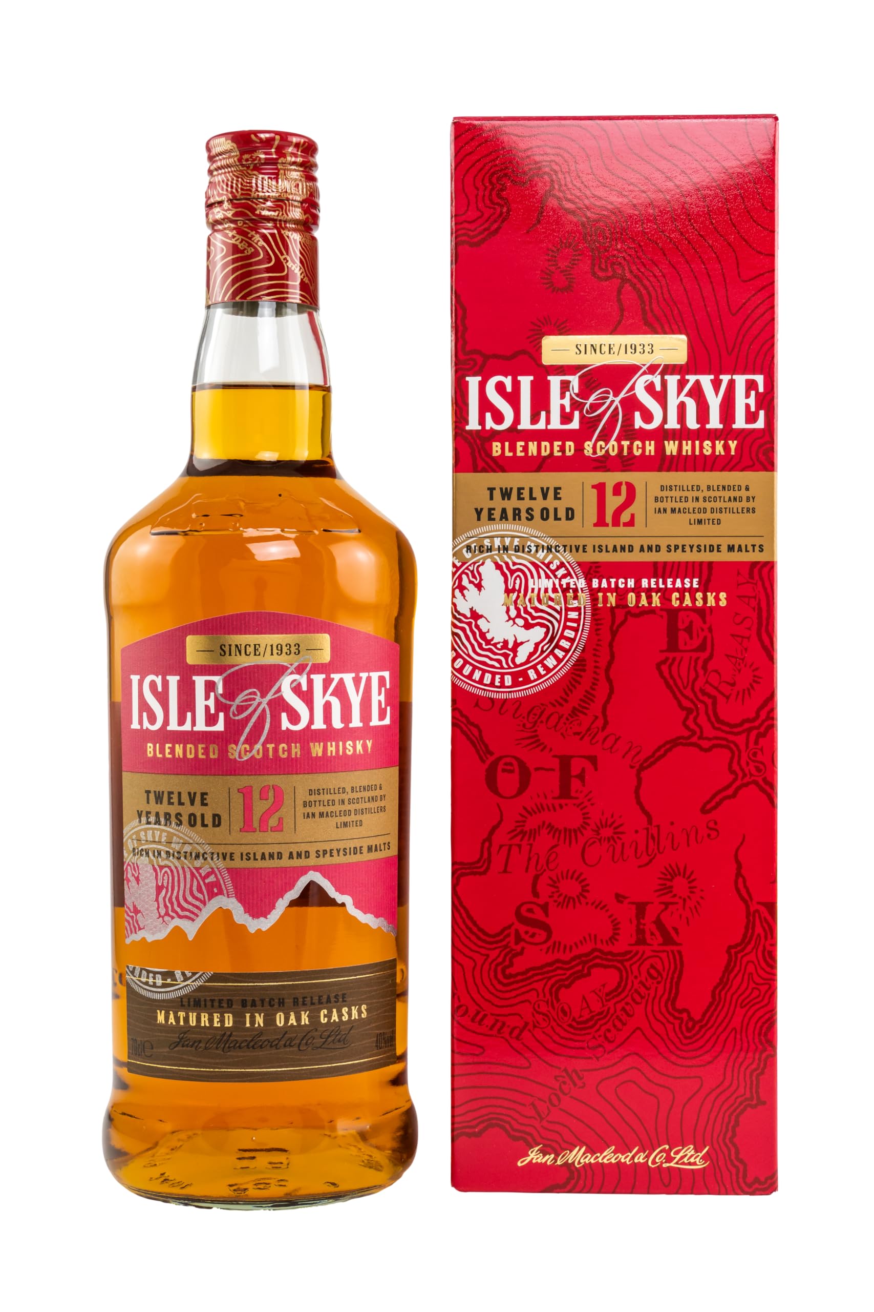 Isle of Skye 12 Years Old Blended Scotch Whisky 40% Vol. 0,7l en boîte — Piscosaveur