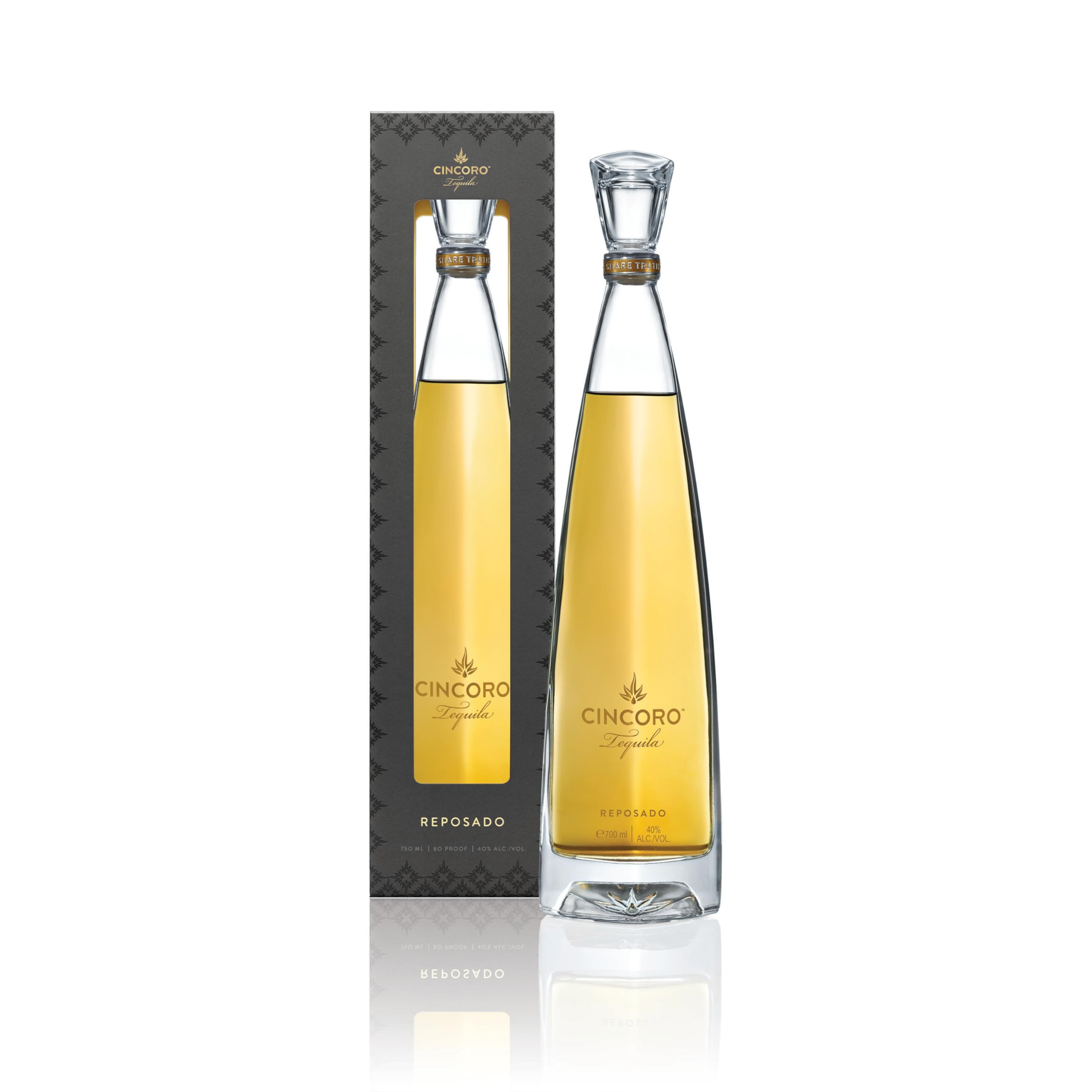 Cincoro Tequila Reposado 40% Vol. 0,7l en boîte cadeau