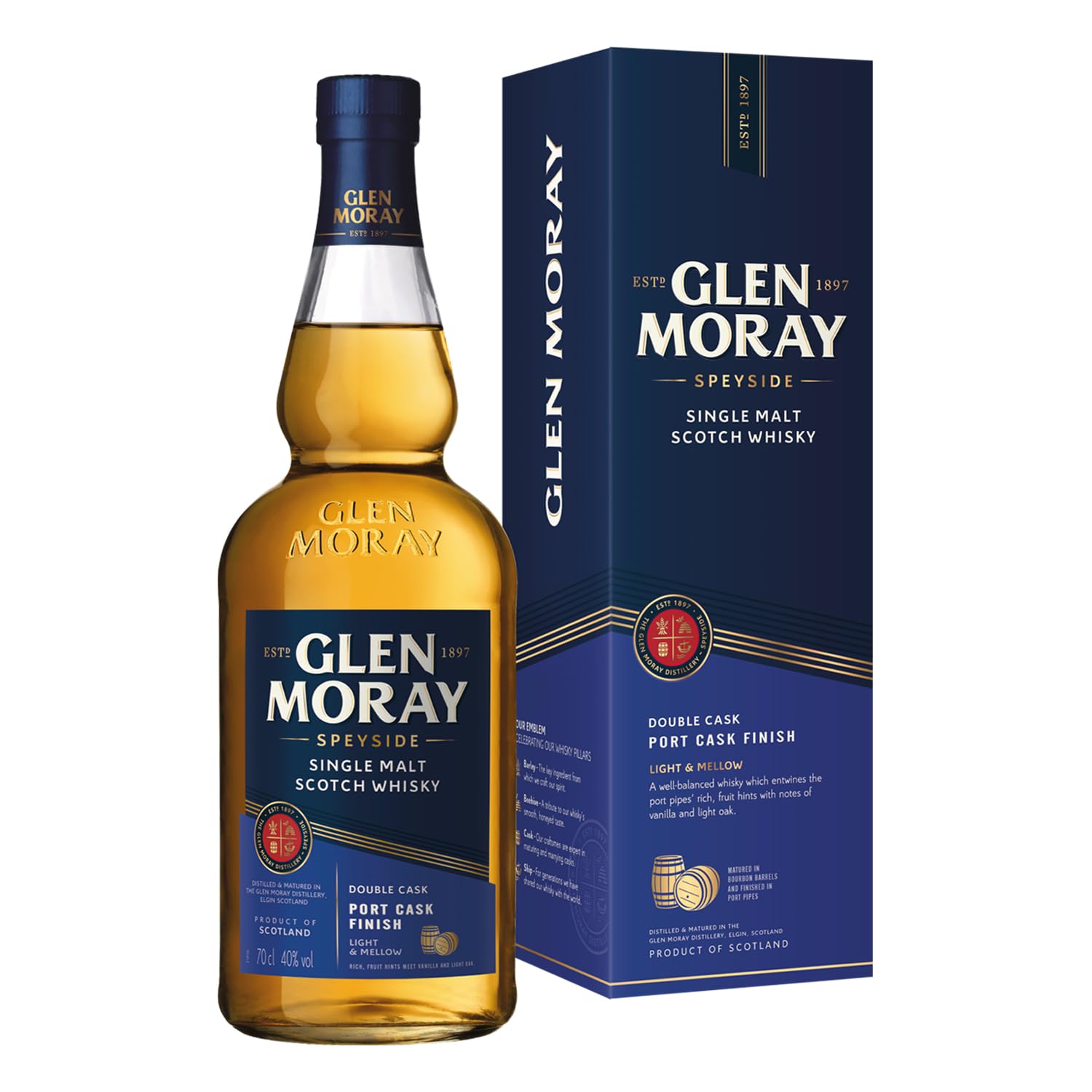 Glen Moray Elgin Classic Port Cask Finish Small Batch Release 40% Vol. — Piscosaveur