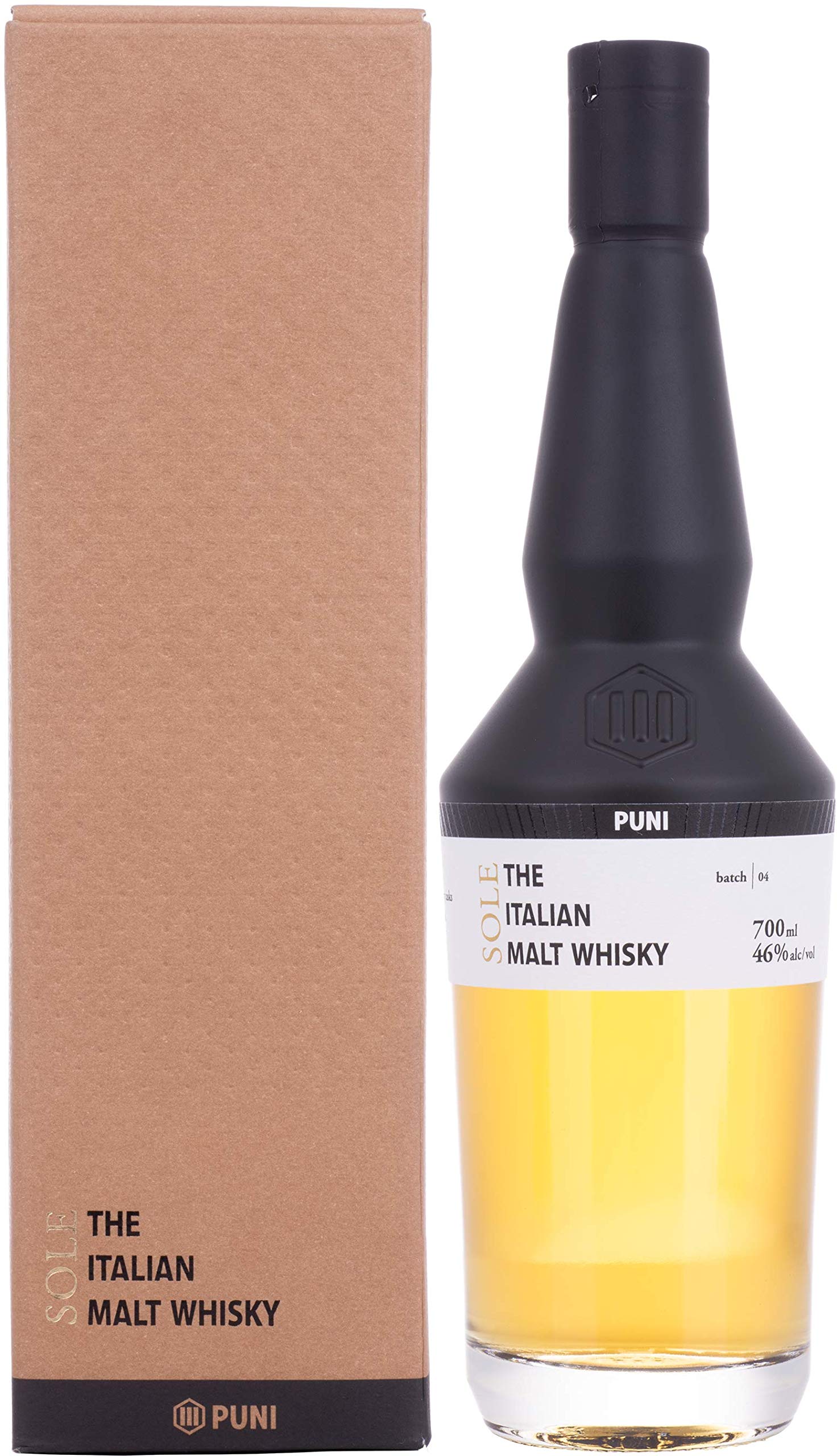 Puni SOLE The Italian Malt Whisky 46% Vol. 0,7l en boîte cadeau