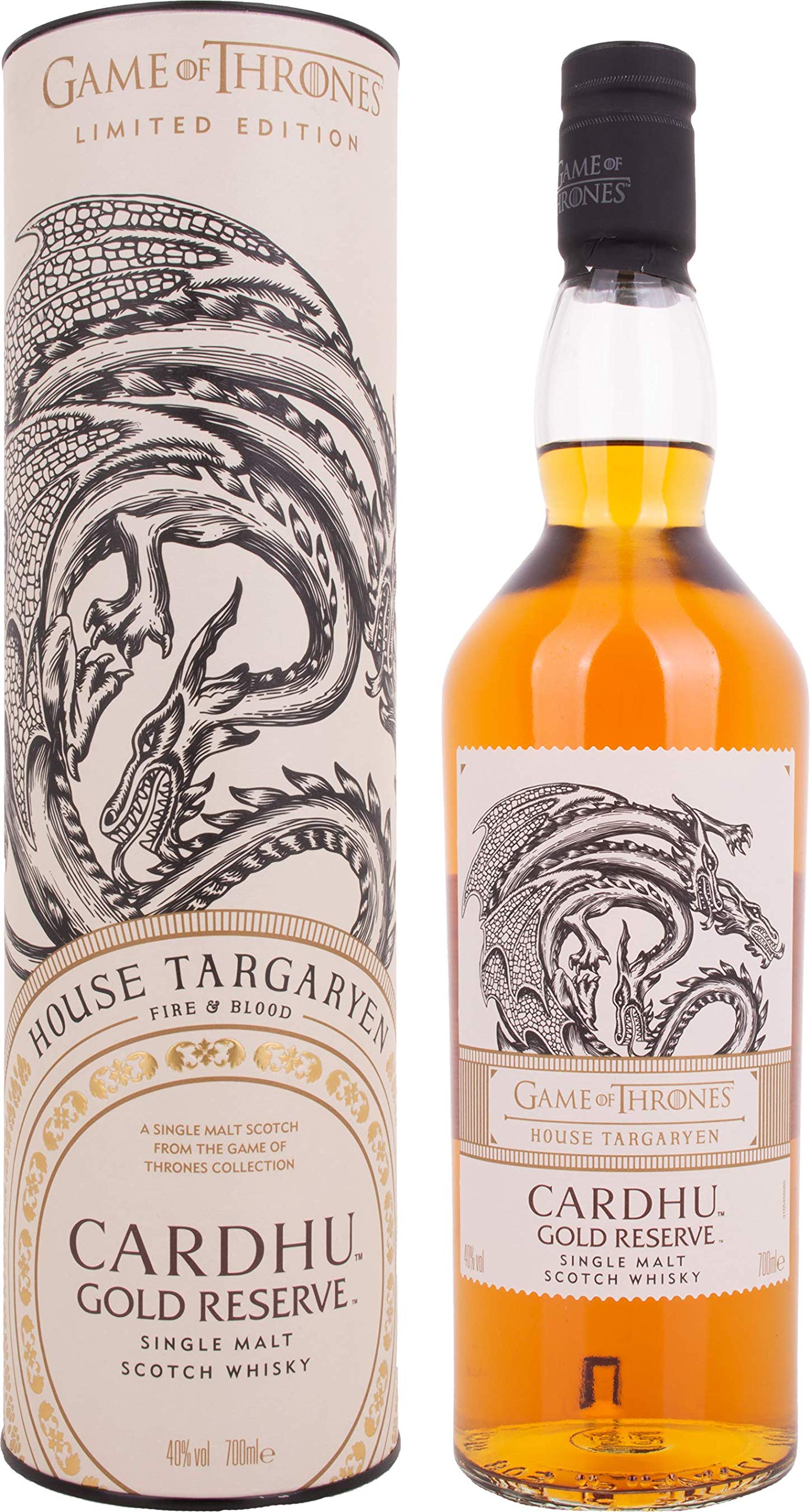 Cardhu Gold Reserve GAME OF THRONES House Targaryen Single Malt Collec — Piscosaveur