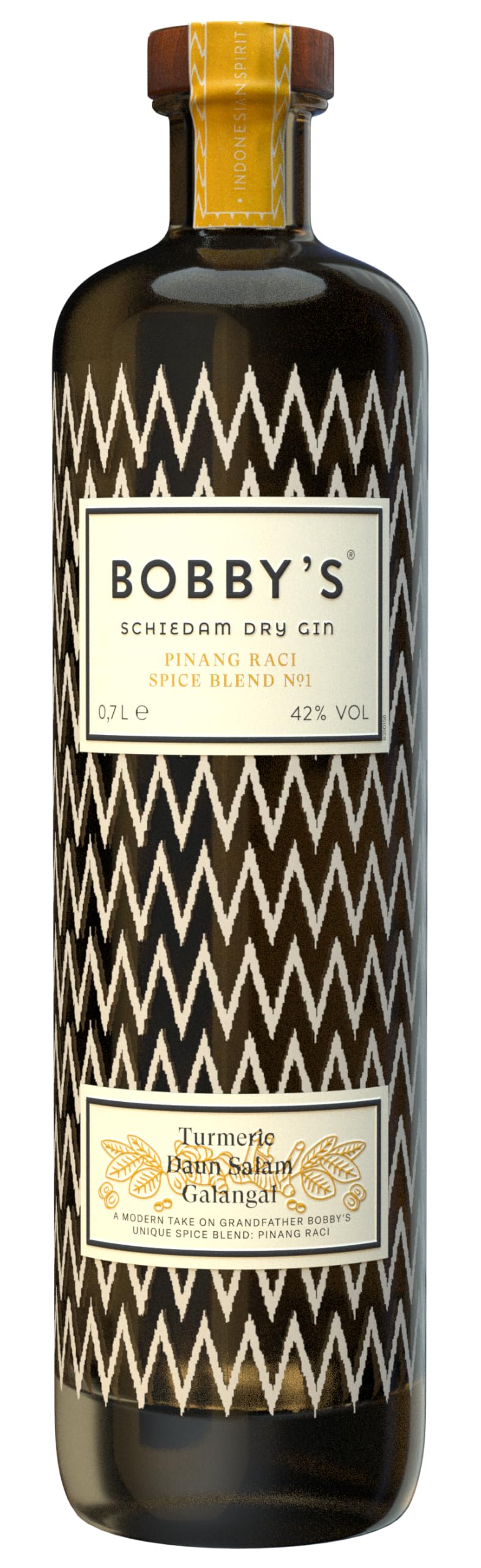 Bobby's Schiedam PINANG RACI SPICE Dry Gin 42% Vol. 0,7l — Piscosaveur