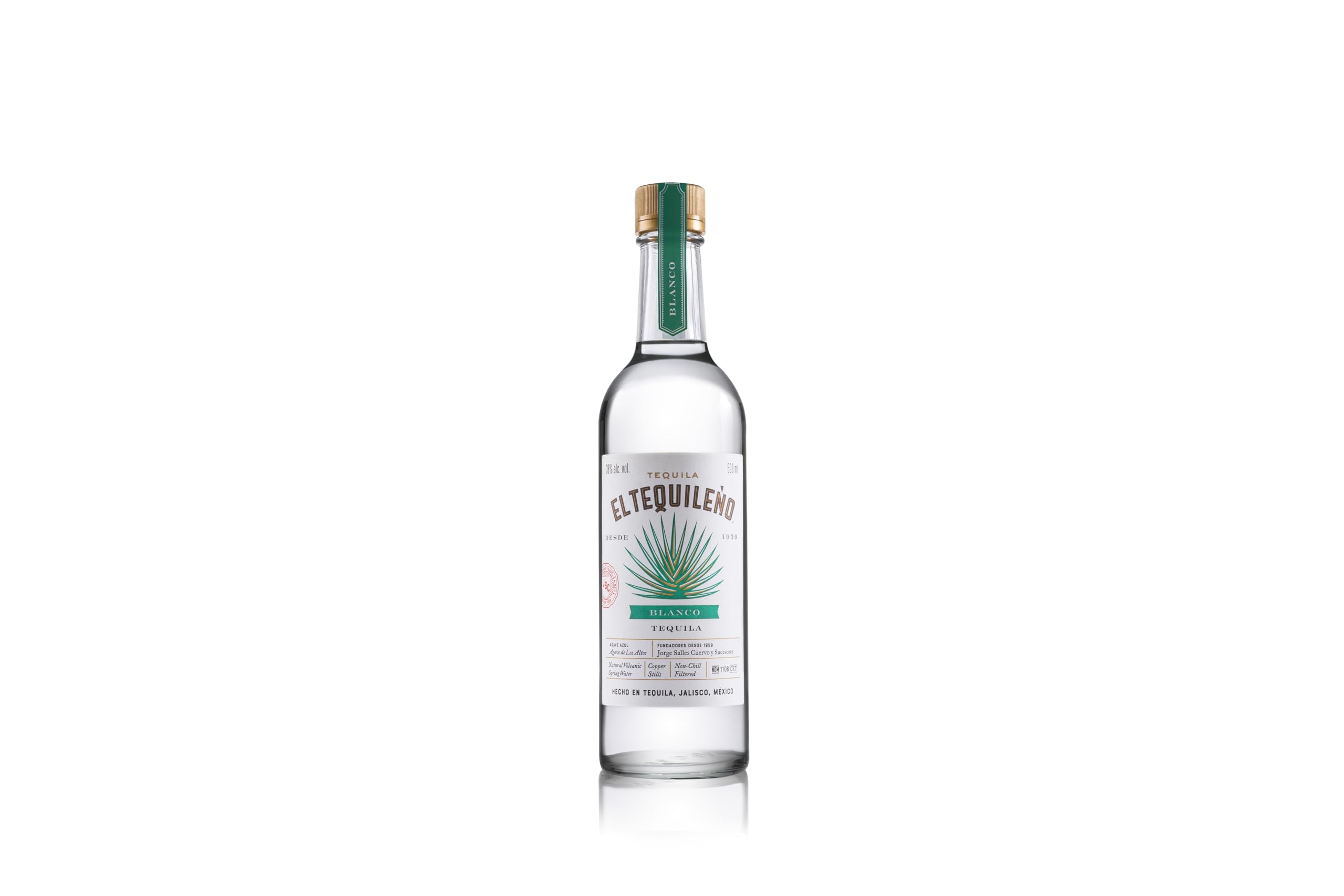 El Tequileño Blanco Tequila 38% Vol. 0,5l — Piscosaveur