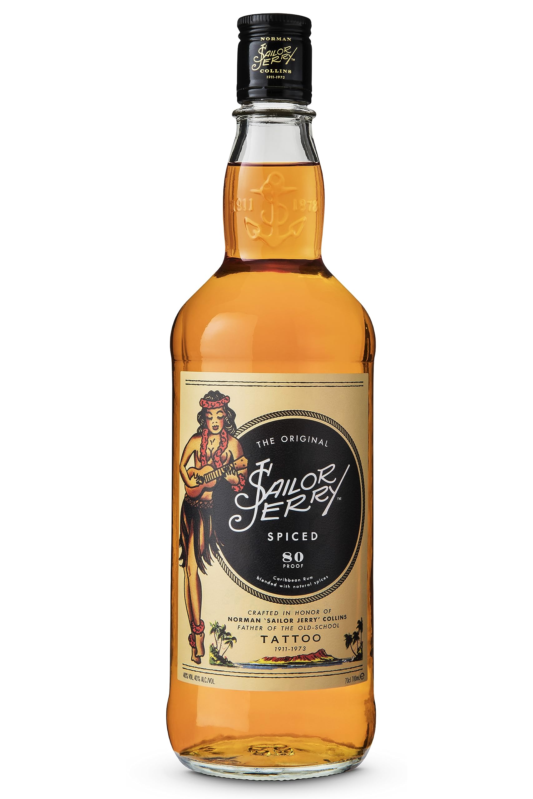 Sailor Jerry SPICED Caribbean Rum TATTOO 40% Vol. 0,7l