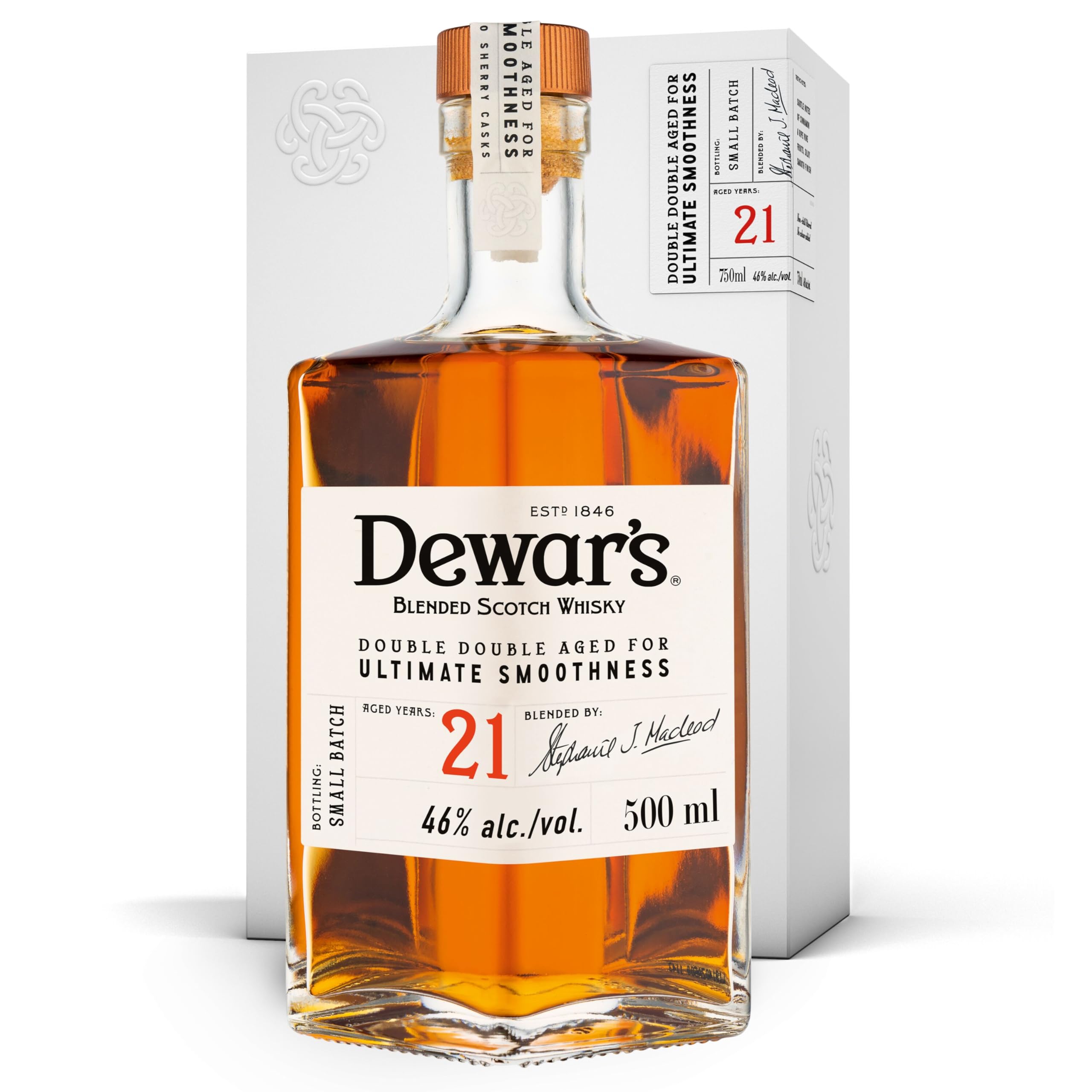 Dewar's 21 Years Old Double Double Aged Blended Scotch Whisky 46% Vol. — Piscosaveur