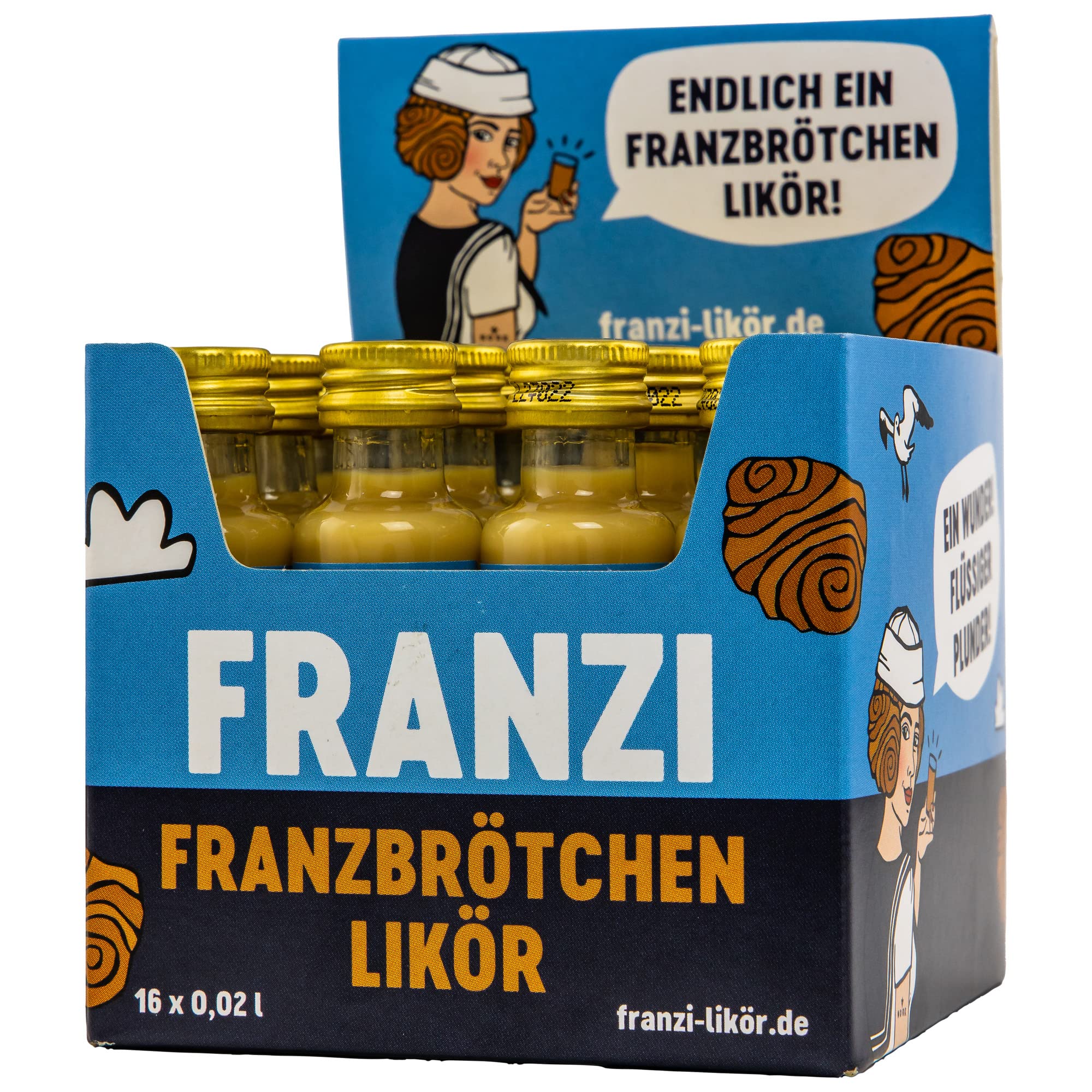 Franzi Franzbrötchen Likör 15% Vol. 16x0,02l — Piscosaveur