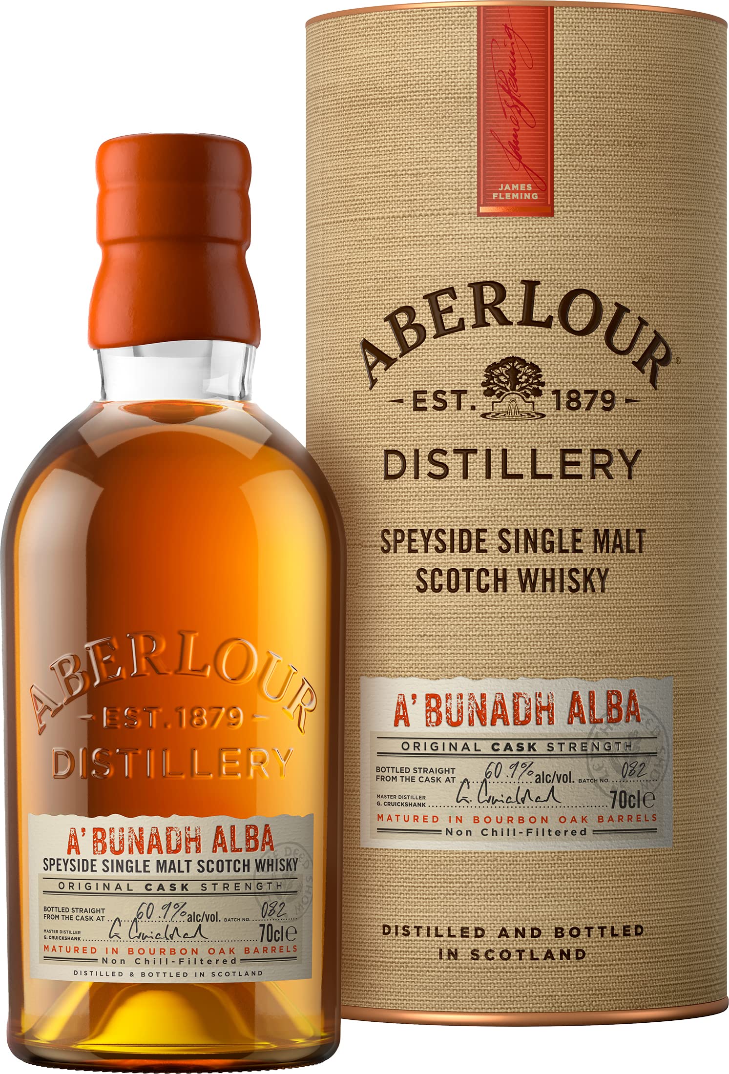 Aberlour A'BUNADH ALBA Original Cask Strength Batch No. 009 59,3% Vol. 0,7l en boîte cadeau