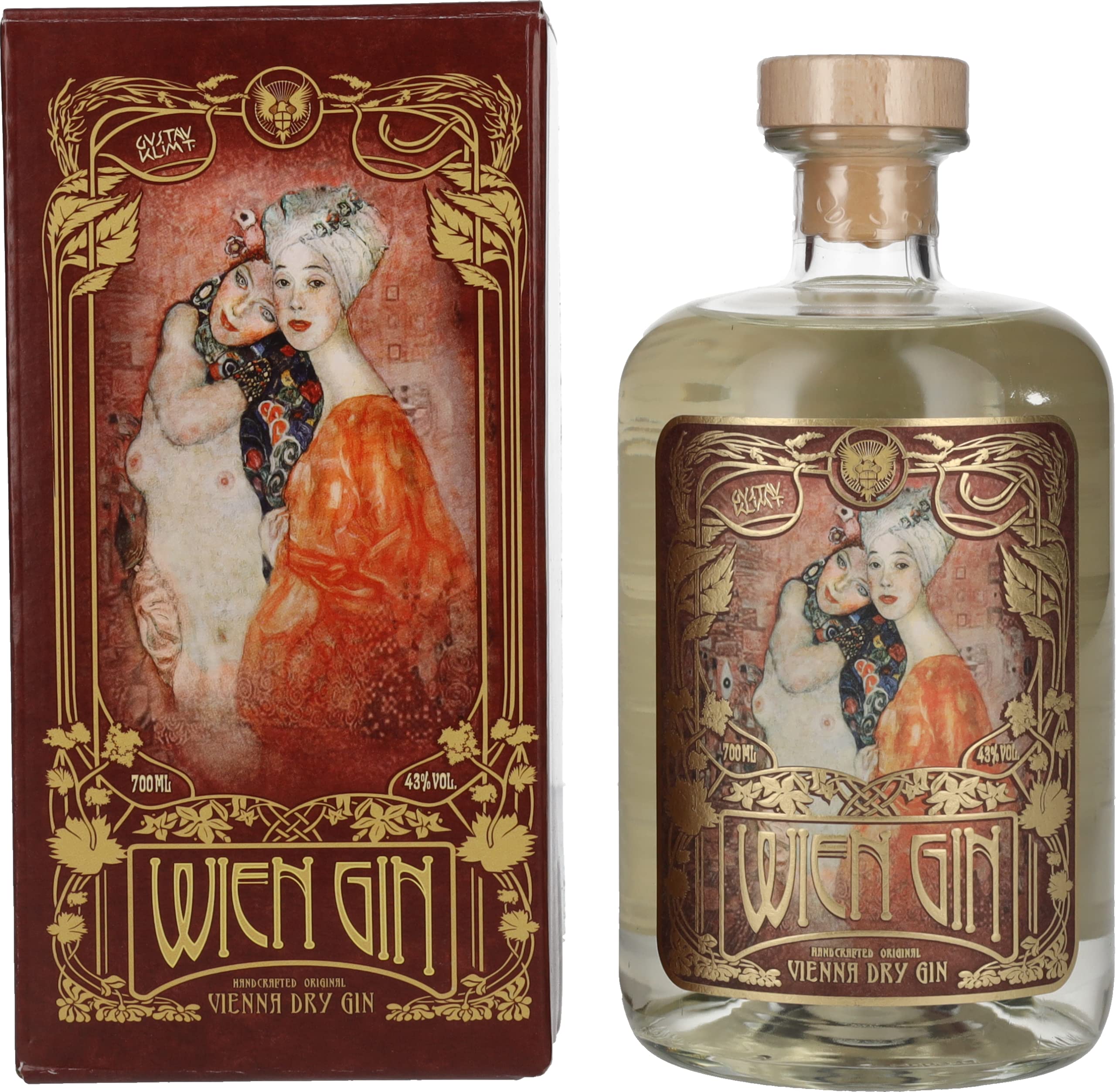 Wien Gin Gustav Klimt Edition Vienna Dry Gin 43% Vol. 0,7l