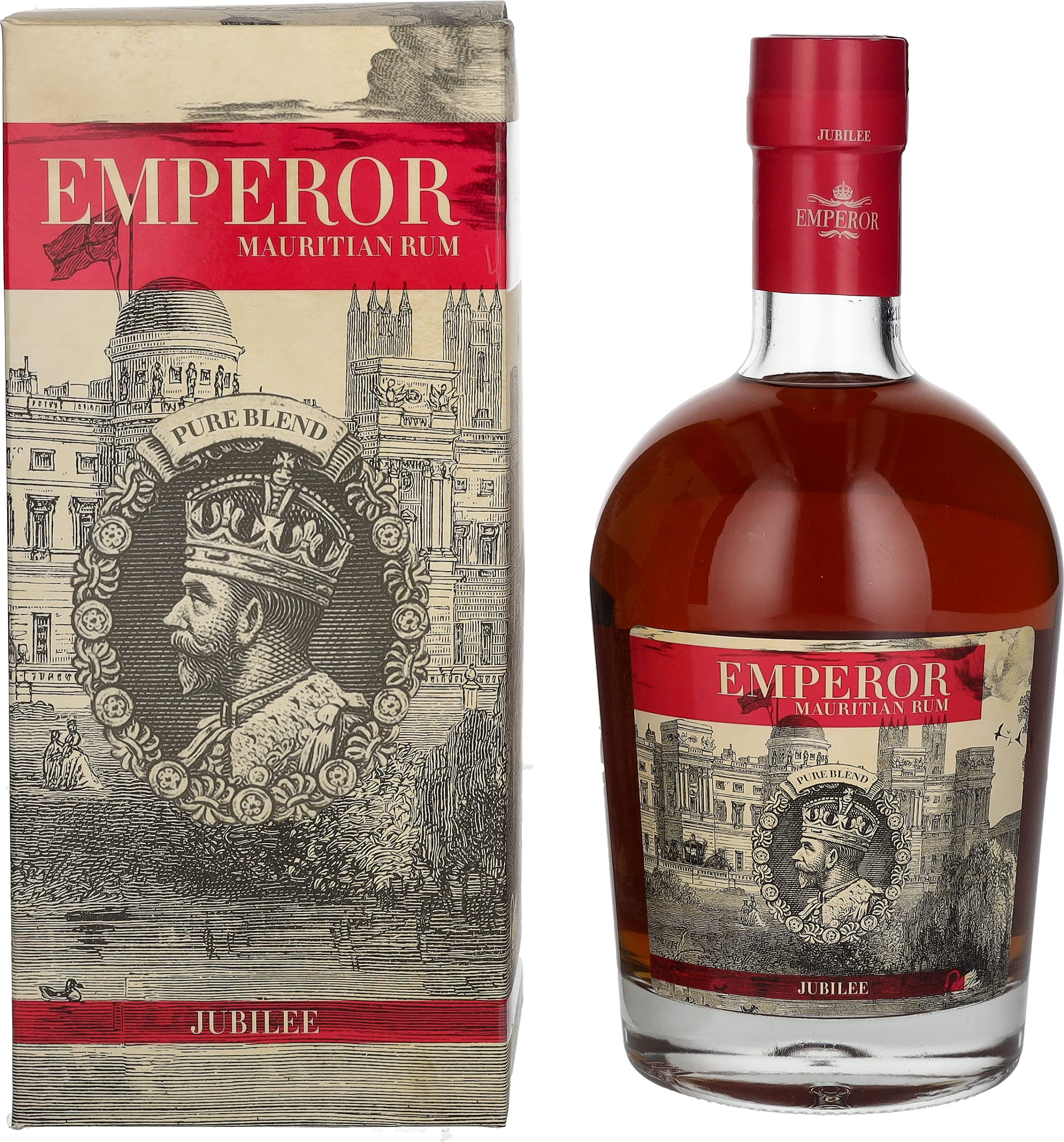 Emperor Mauritian Rum JUBILEE Pure Blend 40% Vol. 0,7l en boîte cadeau